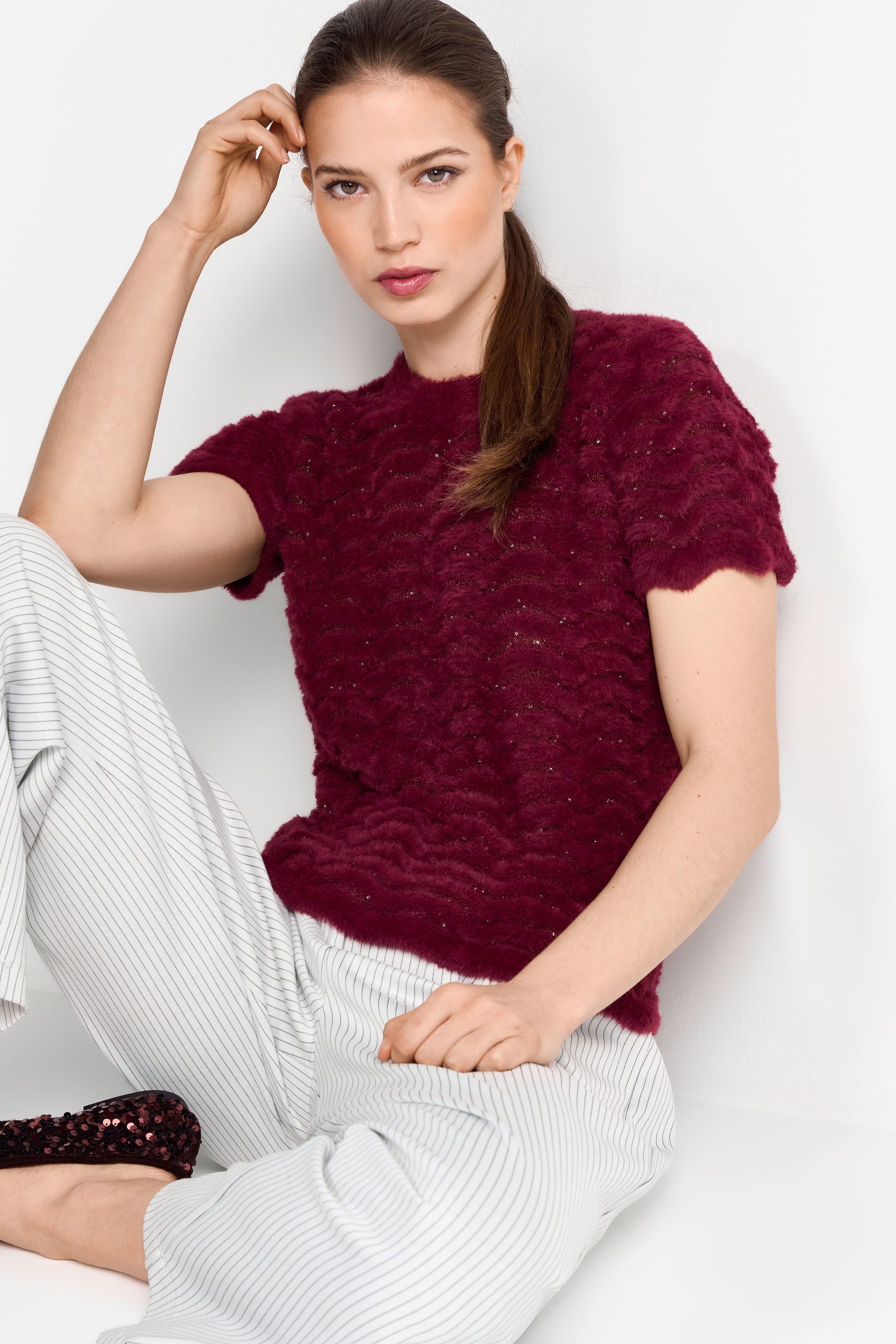 Image of RICHROYAL Strickpullover Mit Rundhalsausschnitt