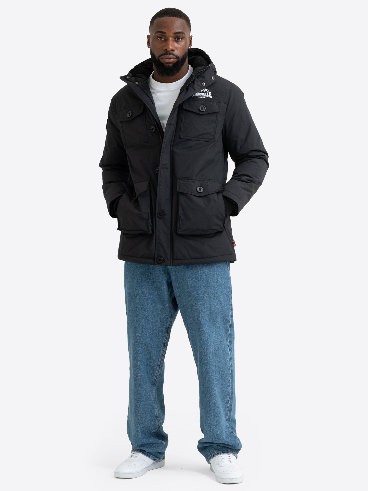 Lonsdale Manteau long »BIRLING« sportlicher Stil, aus Polyester, wasserabweisend, wärmeisolierend