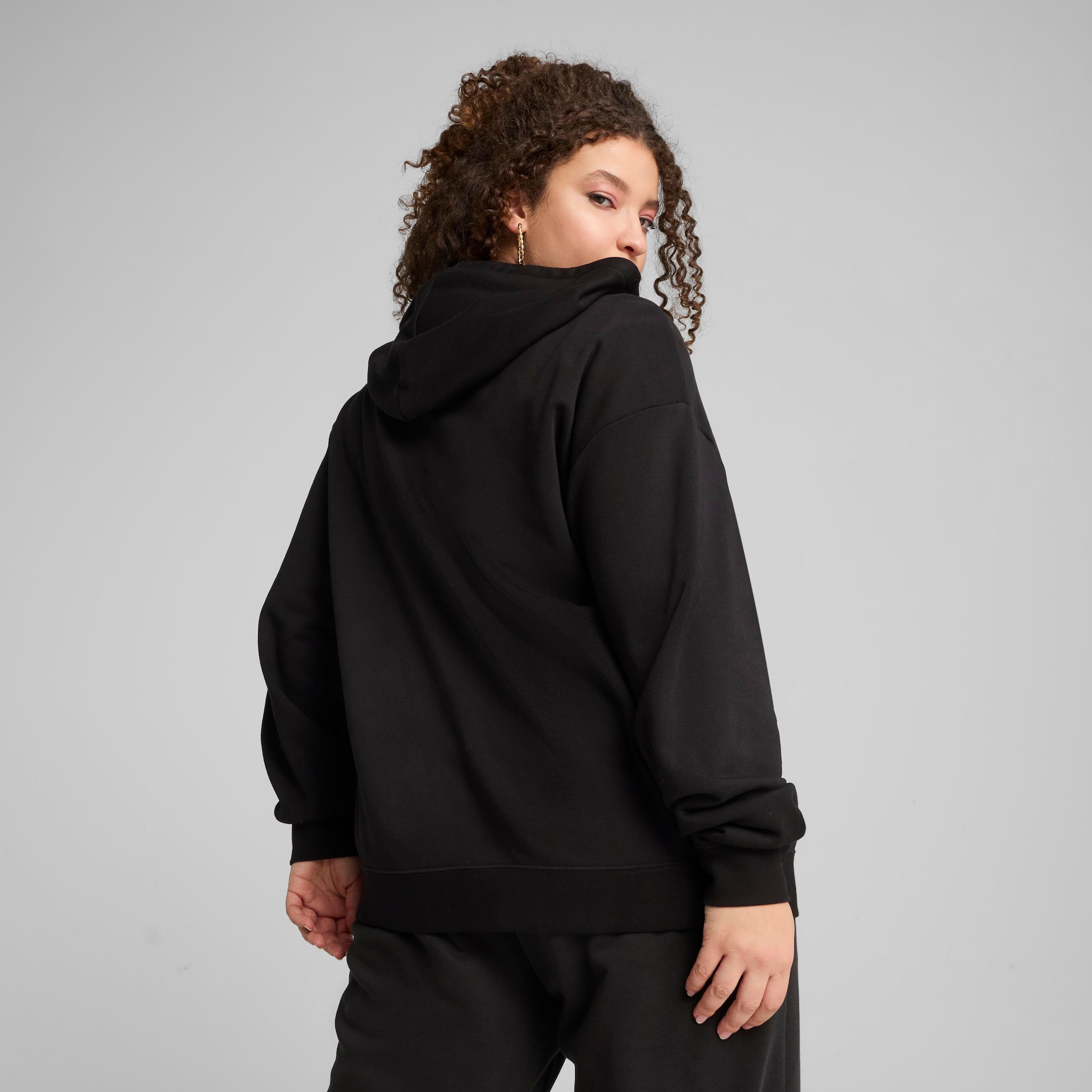 PUMA Kapuzensweatshirt »ESS SMALL NO 1 LOGO COMFORT FULL-ZIP HOODIE TR«, mit verstellbarer Kapuze, mit Kängurutasche, komfortable Passform
