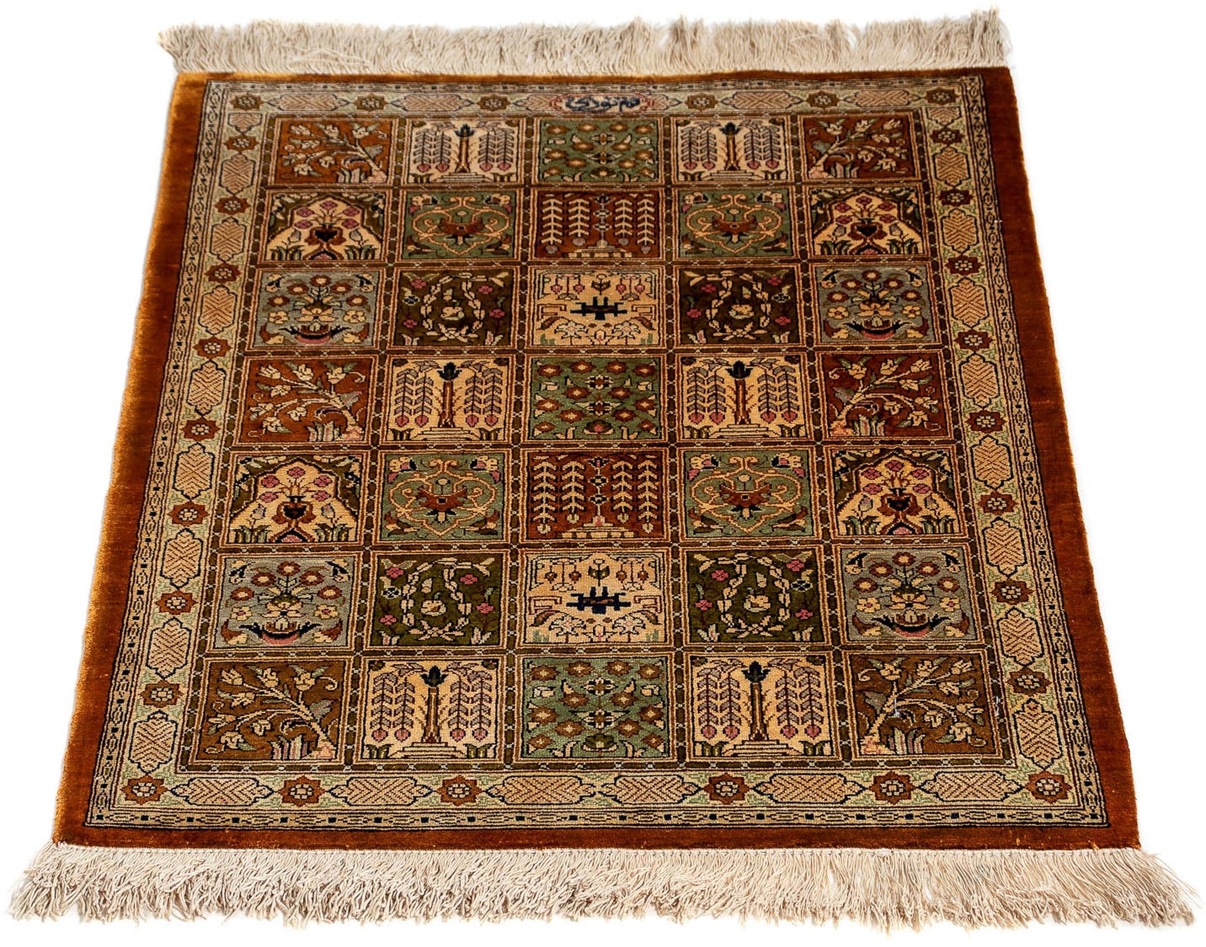 Image of morgenland Orientteppich »Perser - Ghom - 76 x 55 cm - mehrfarbig«, rechteckig, 10 mm Höhe, Wohnzimmer, Handgeknüpft, Einzelstück mit Zertifikat bei Ackermann Versand Schweiz