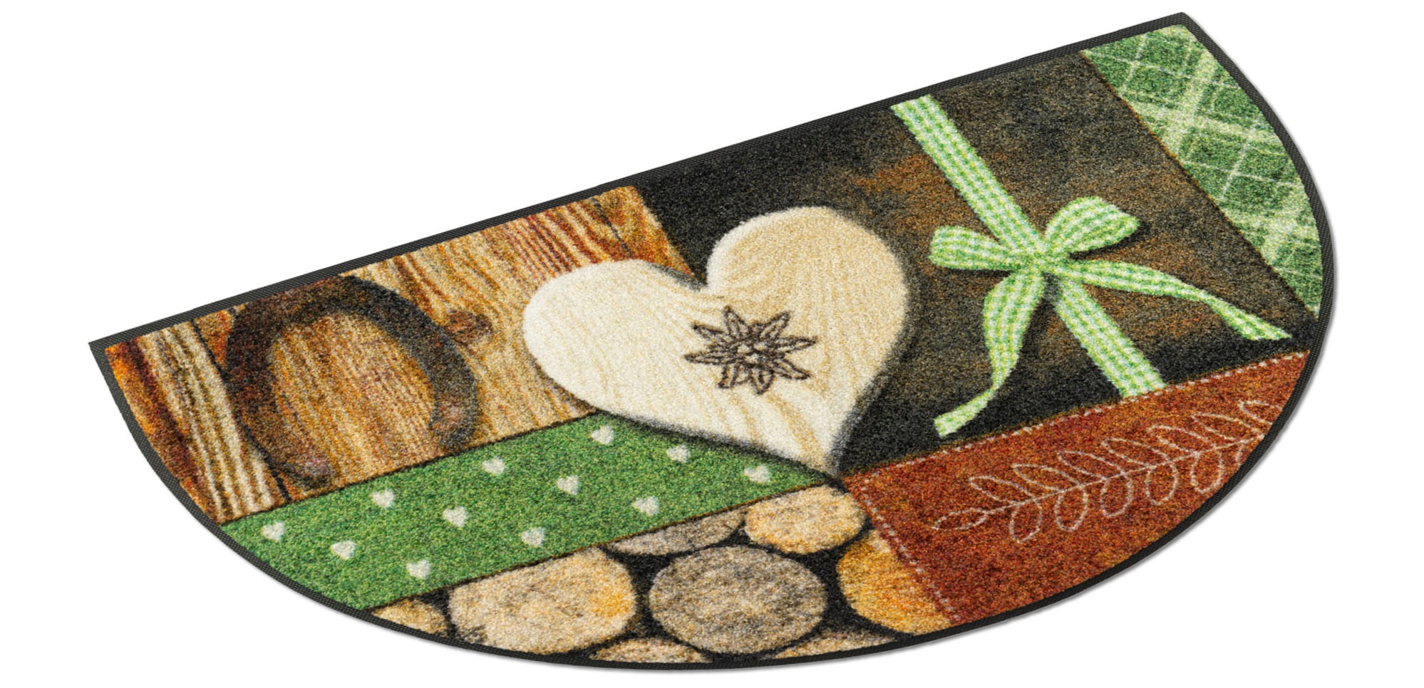 Image of wash+dry by Kleen-Tex Fussmatte »Round Davos«, rechteckig, 7 mm Höhe bei Ackermann Versand Schweiz