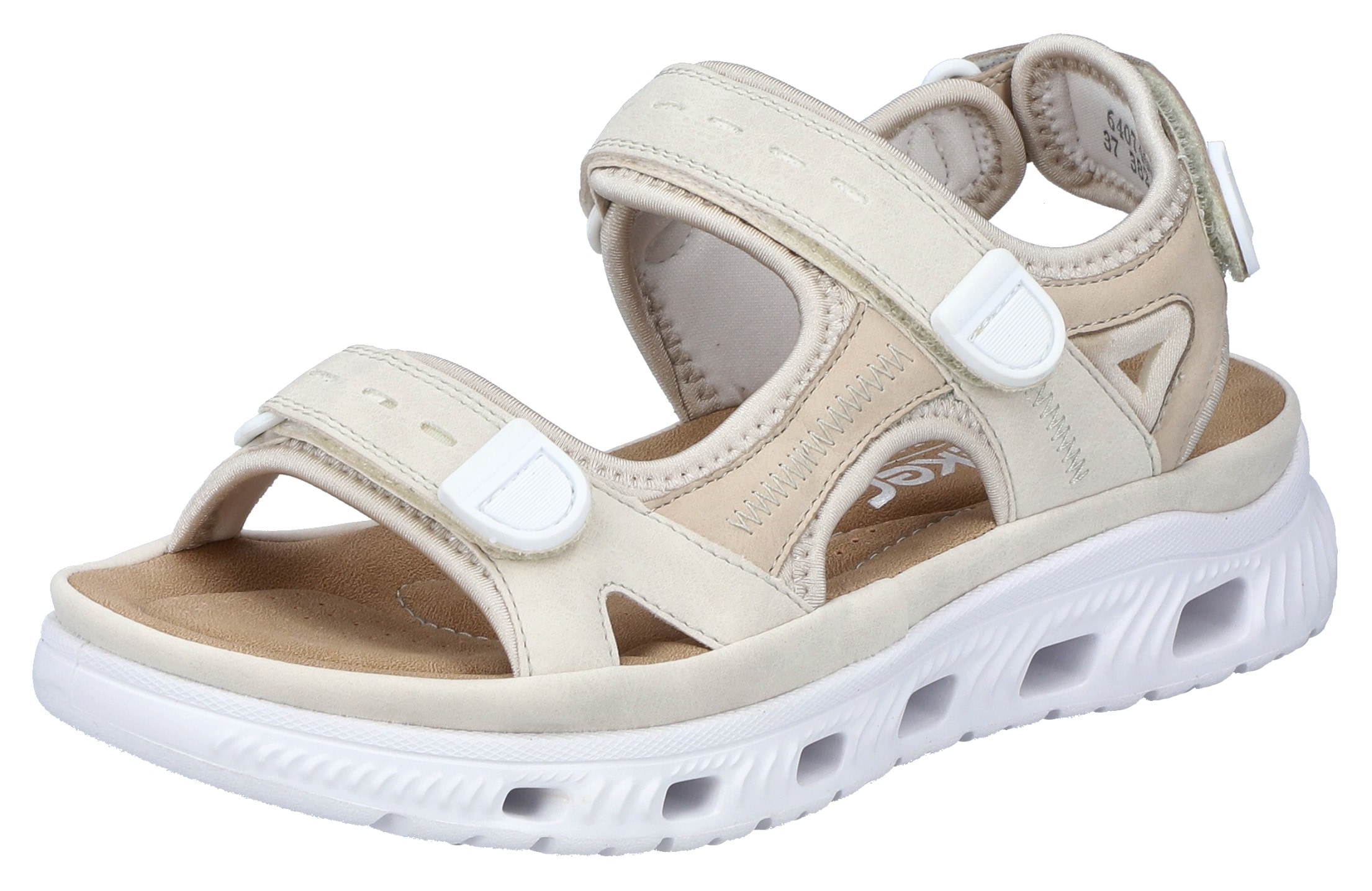 Image of RIEKER Sport Sandale, Sommerschuh, Sandalette, Plateauabsatz, mit Klettriemchen