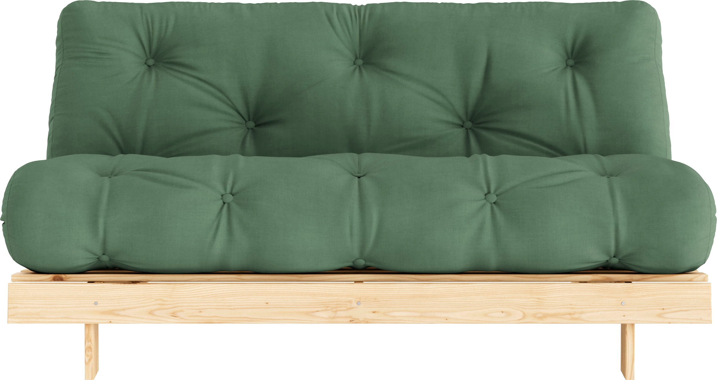 Karup Design Daybett "Roots Sofa Bed, Schlafsofa, Bettfunktion, FSC-Massivholz," Inkl. Futonmatratze, Made in Europe, langlebig, B: 140 oder 160 cm