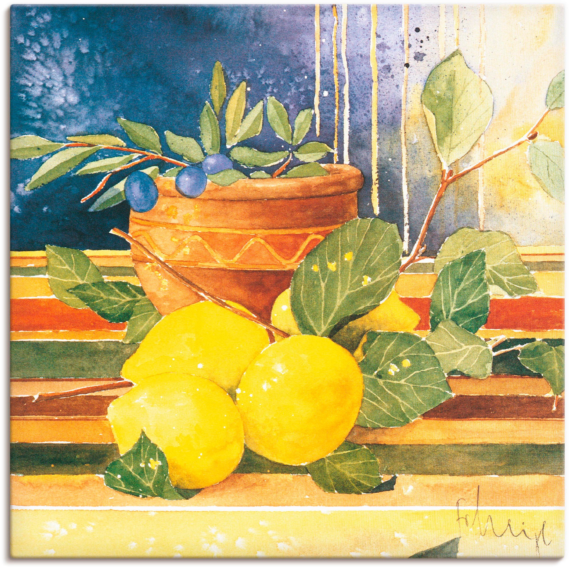 Image of Artland Wandbild »Akzente des Sommers I«, Arrangements, (1 St.), in vielen Grössen & Produktarten -Leinwandbild, Poster, Wandaufkleber / Wandtattoo auch für Badezimmer geeignet bei Ackermann Versand Schweiz