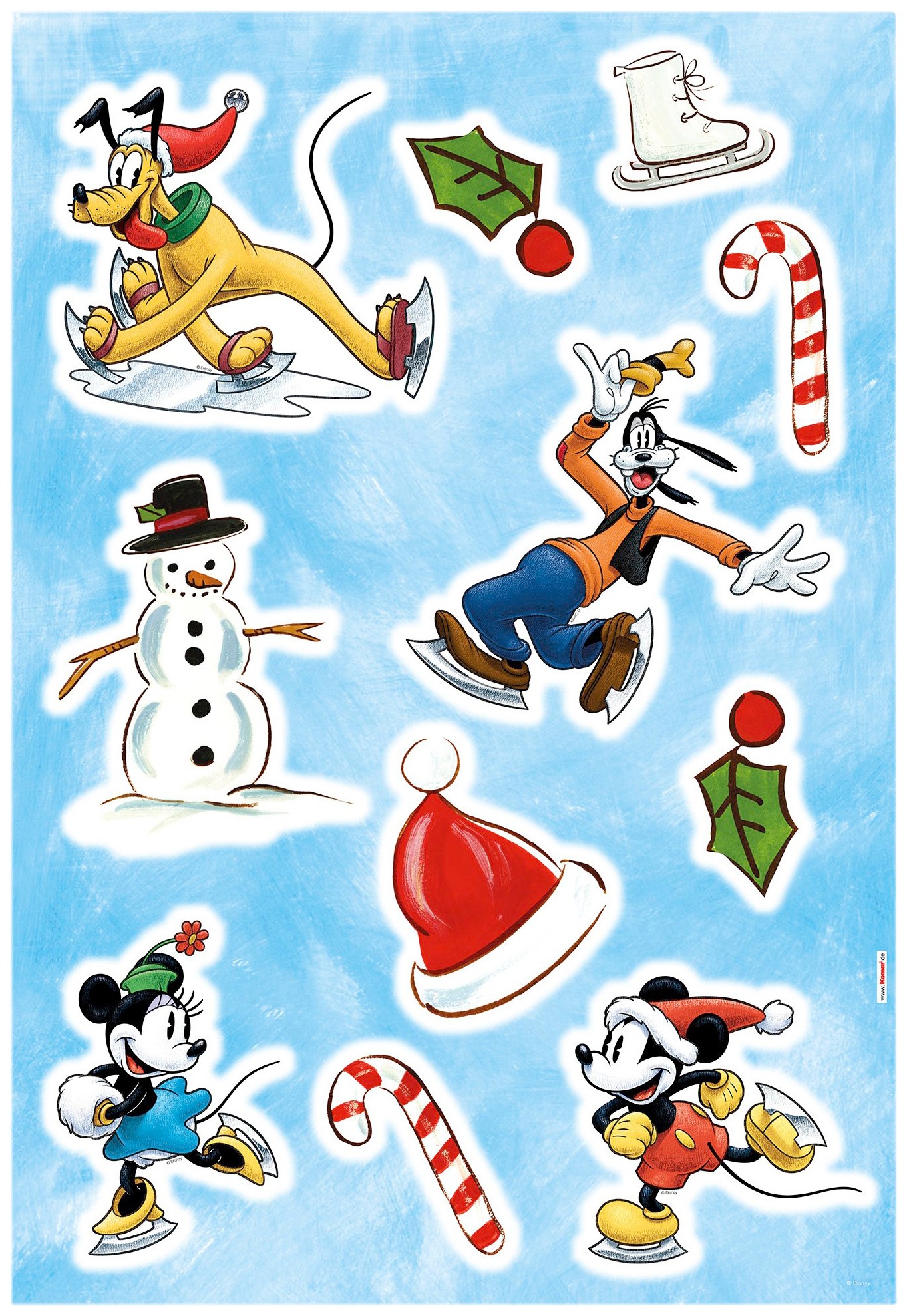 Image of Komar Wandsticker »Mickey Ice slide«, (Set), 50 x 70 cm (Breite x Höhe) - 11 Sticker bei Ackermann Versand Schweiz