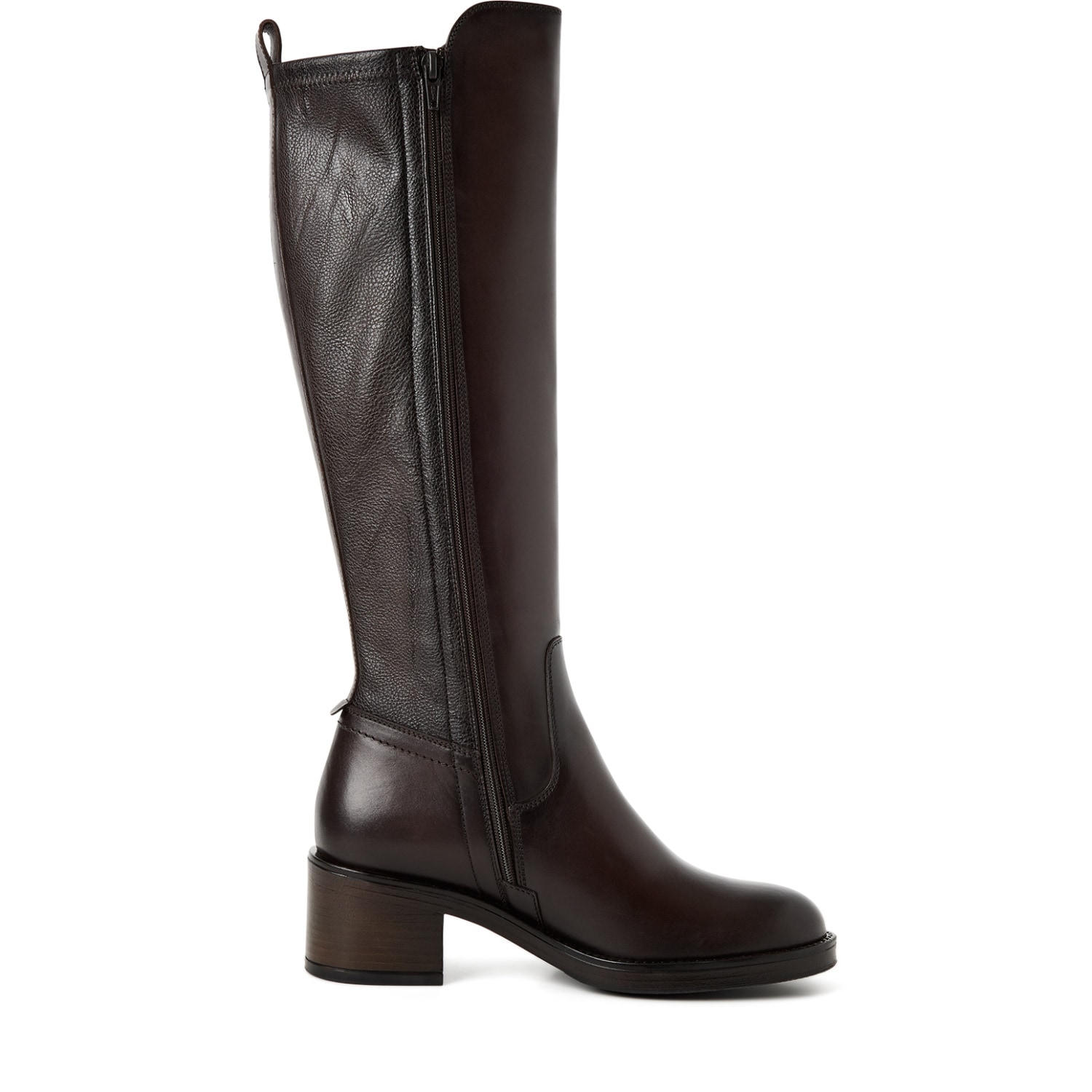 Tamaris Bottes  Blockabsatz, Langschaftstiefel mit T-Logoprägung