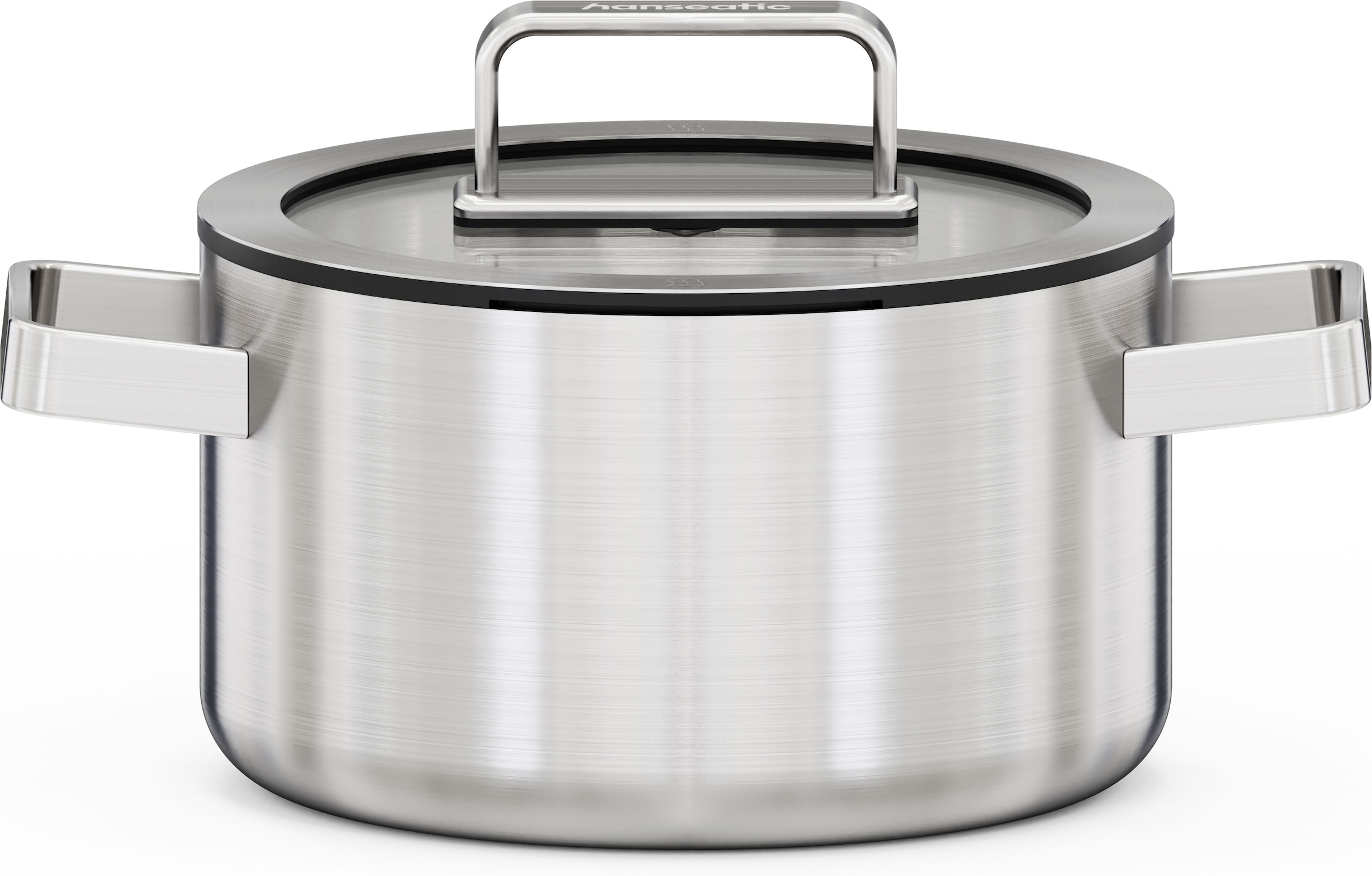 Hanseatic Topf-Set »PREMIUM« Set, Kochtopf 1x 16 cm / 1x 20 cm / 1x 24 cm, 6 tlg. Edelstahl