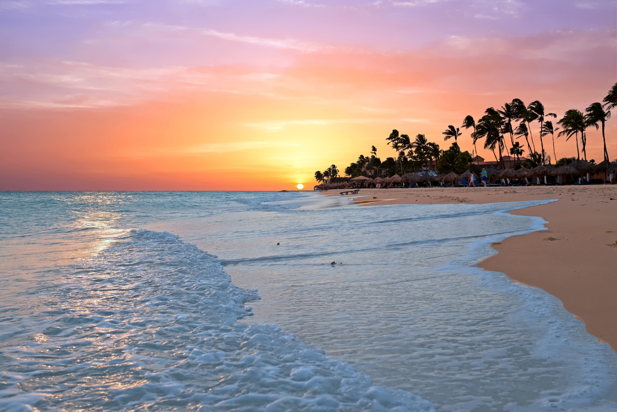 Image of Papermoon Fototapete "Aruba Beach Sunset" glatt