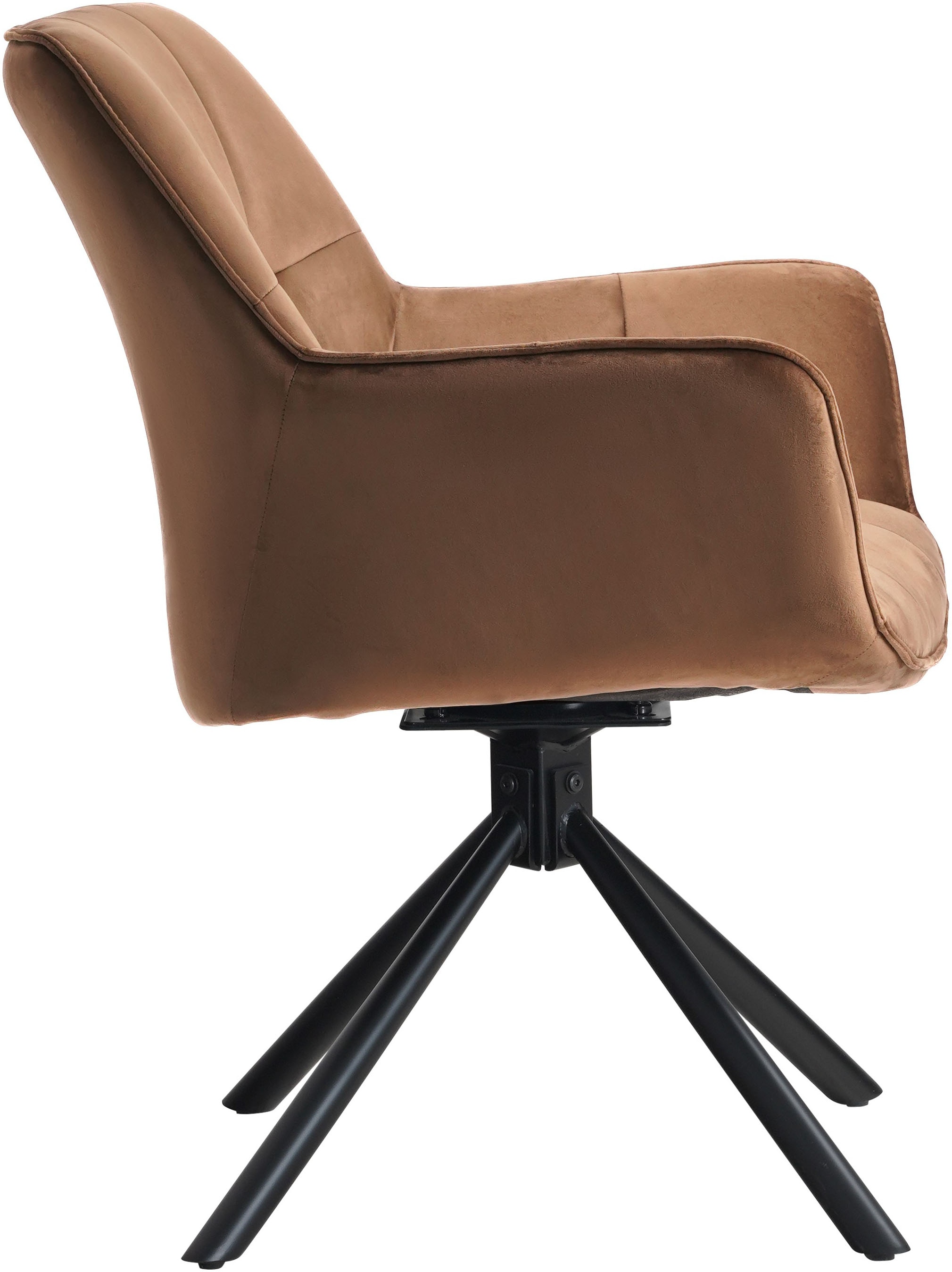 GOODproduct Chaise pivotante »Lika« () lot de 2, fonction rotation 360 degrés, rembourrage en velours