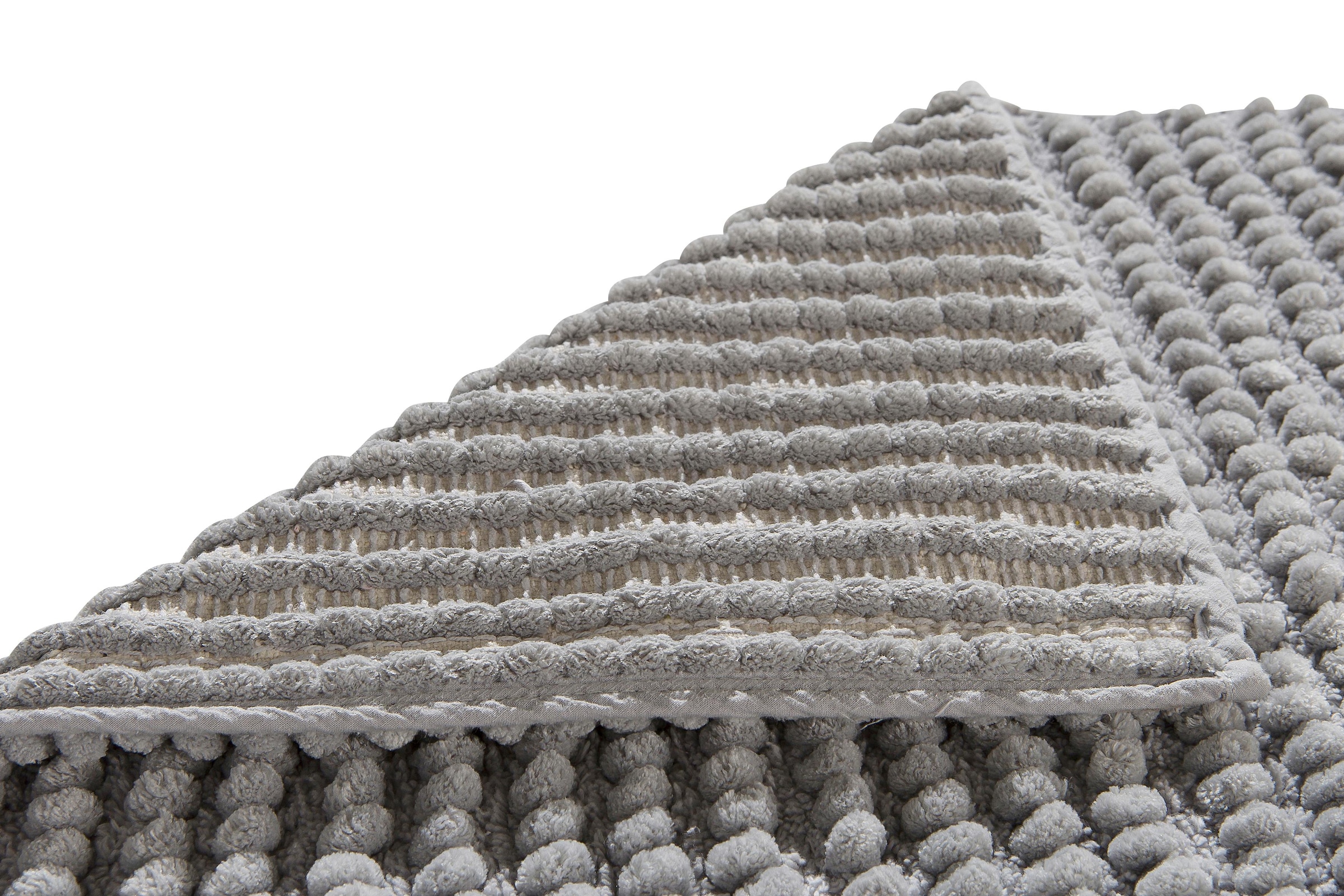 my home Badematte »Renat, Badvorleger, Badezimmer Teppich, Scandi« Höhe 15 mm fussbodenheizungsgeeignet | schnell trocknend | strapazierfähig Badteppich, Badgarnitur, Chenille-Optik, auch als 3 tlg. Set