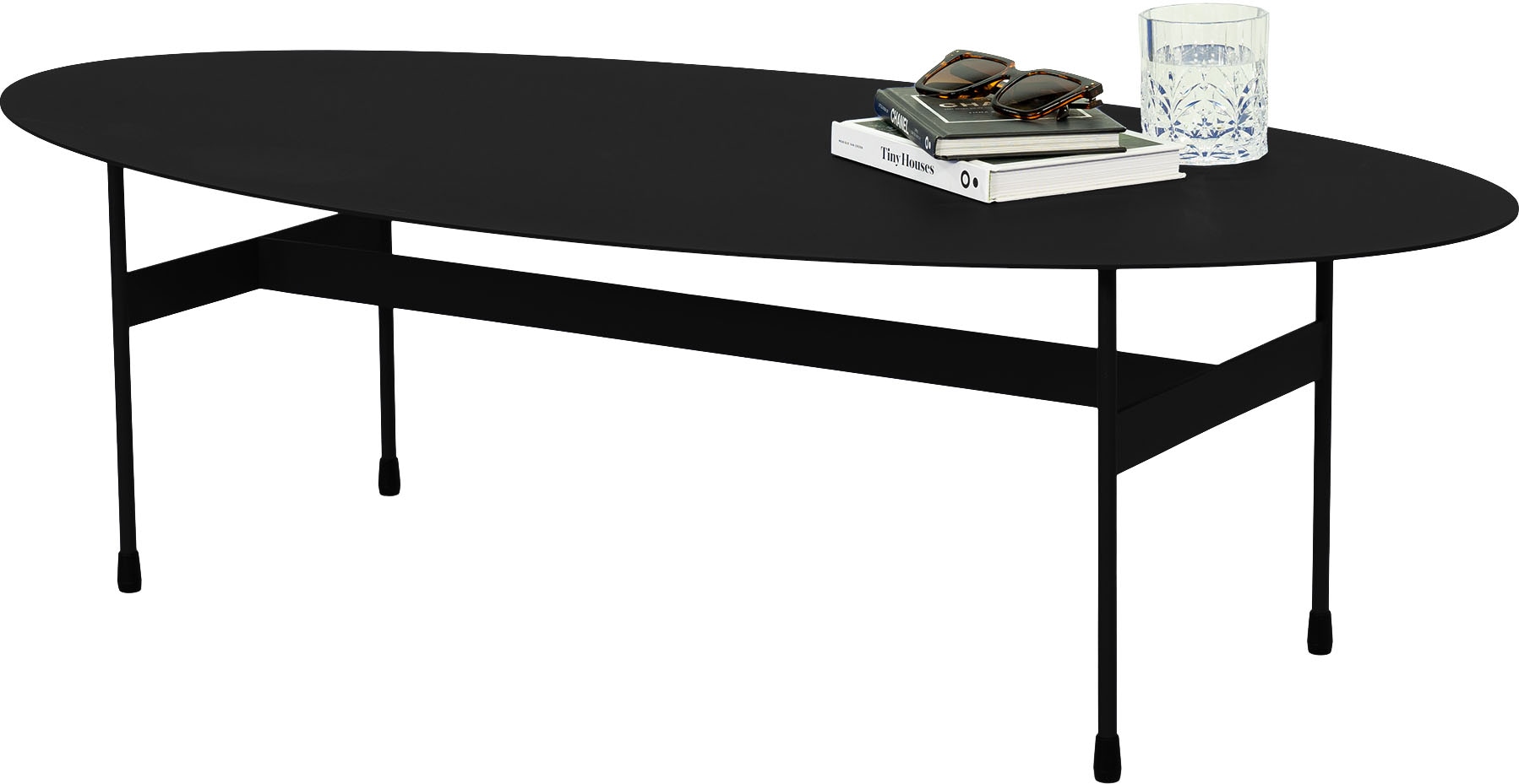 Image of Spinder Design Couchtisch "MIRA OVAL" Couchtisch aus Stahl