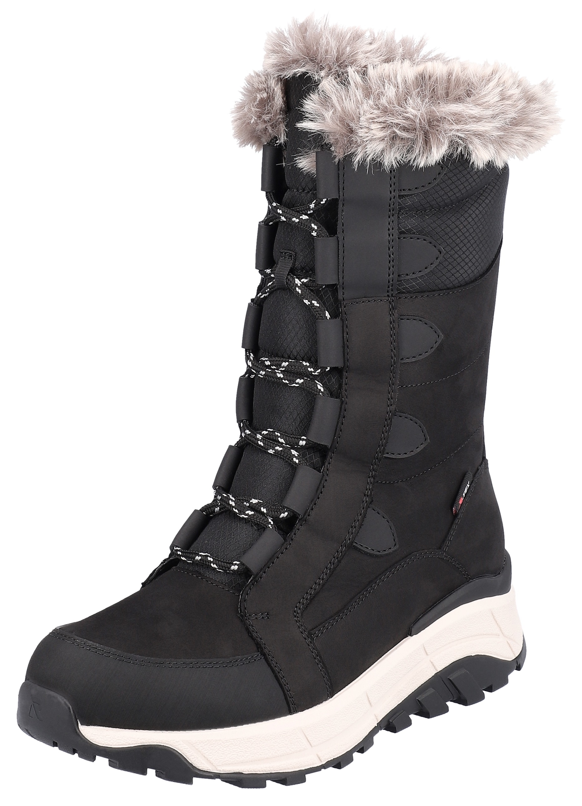 Image of Rieker Winterboots, Schneeboots, Winterboots mit Lammwollfutter, Fiber Grip Laufsohle