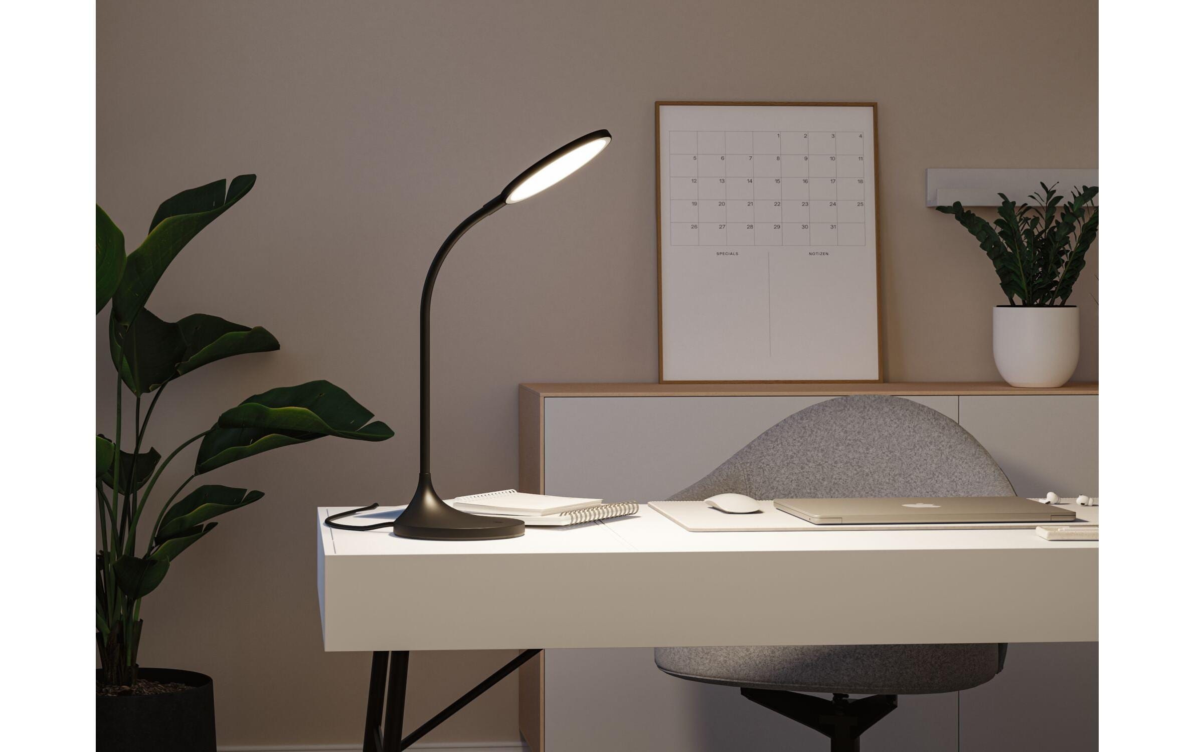 Paulmann Lampe de bureau LED »Paulmann Schreibtischleuchte Schwarz, matt« Module LED blanc chaud