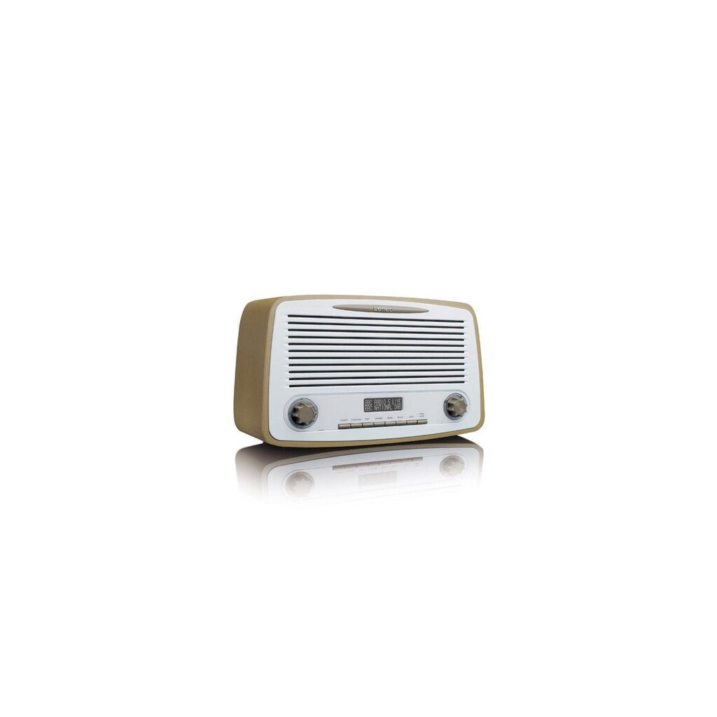 Lenco Digitalradio (DAB+) »DAR-012 Weiss Hellbraun«, (Bluetooth Digitalradio (DAB+)-FM-Tuner)
