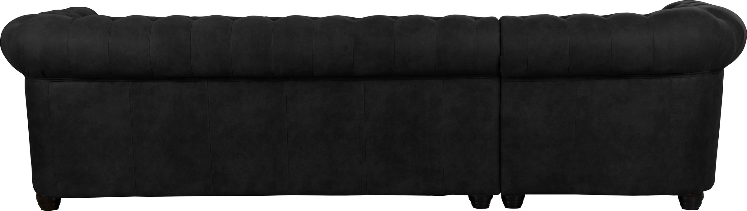 Home affaire Canapé Chesterfield »Rysum L-Form« Chesterfield-Optik mit Ottomanen-Abschluss
