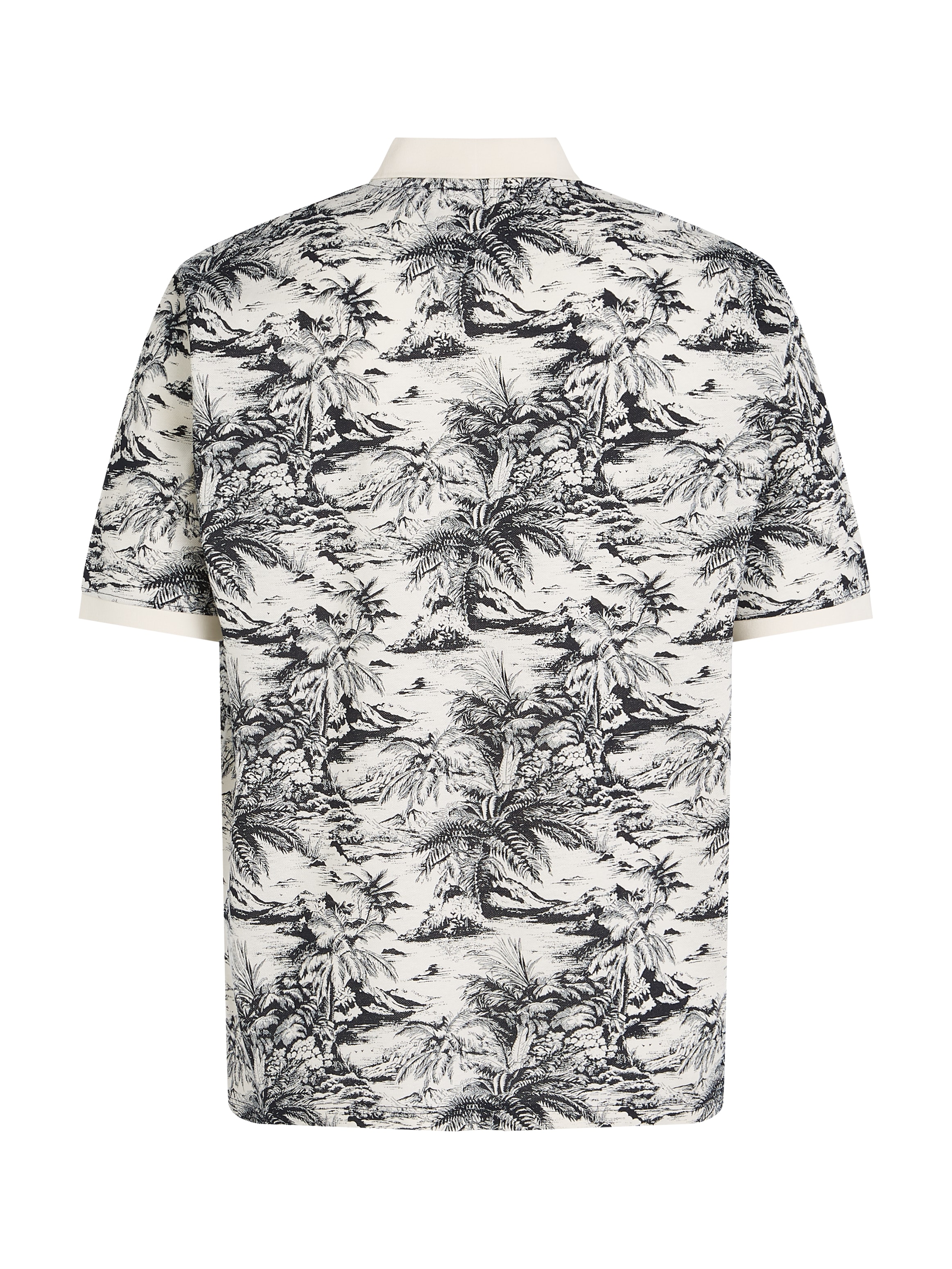 Tommy Hilfiger Big & Tall Poloshirt »BT-AOP LINEN REG POLO-B«, Grosse Grössen