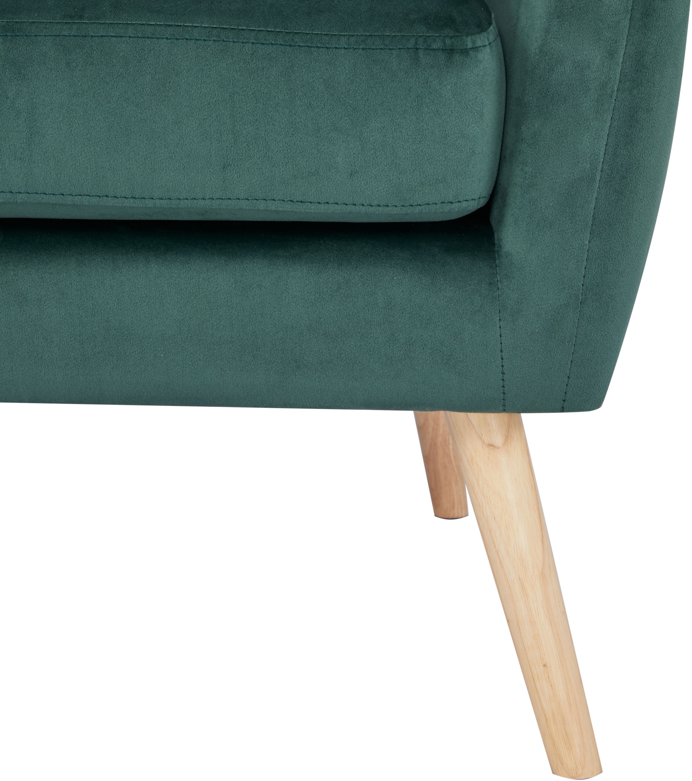 Home affaire Ohrensessel »Yamuna«, mit Sitzpolsterung, Gestell und Füsse aus Massivholz, Sitzhöhe 47 cm