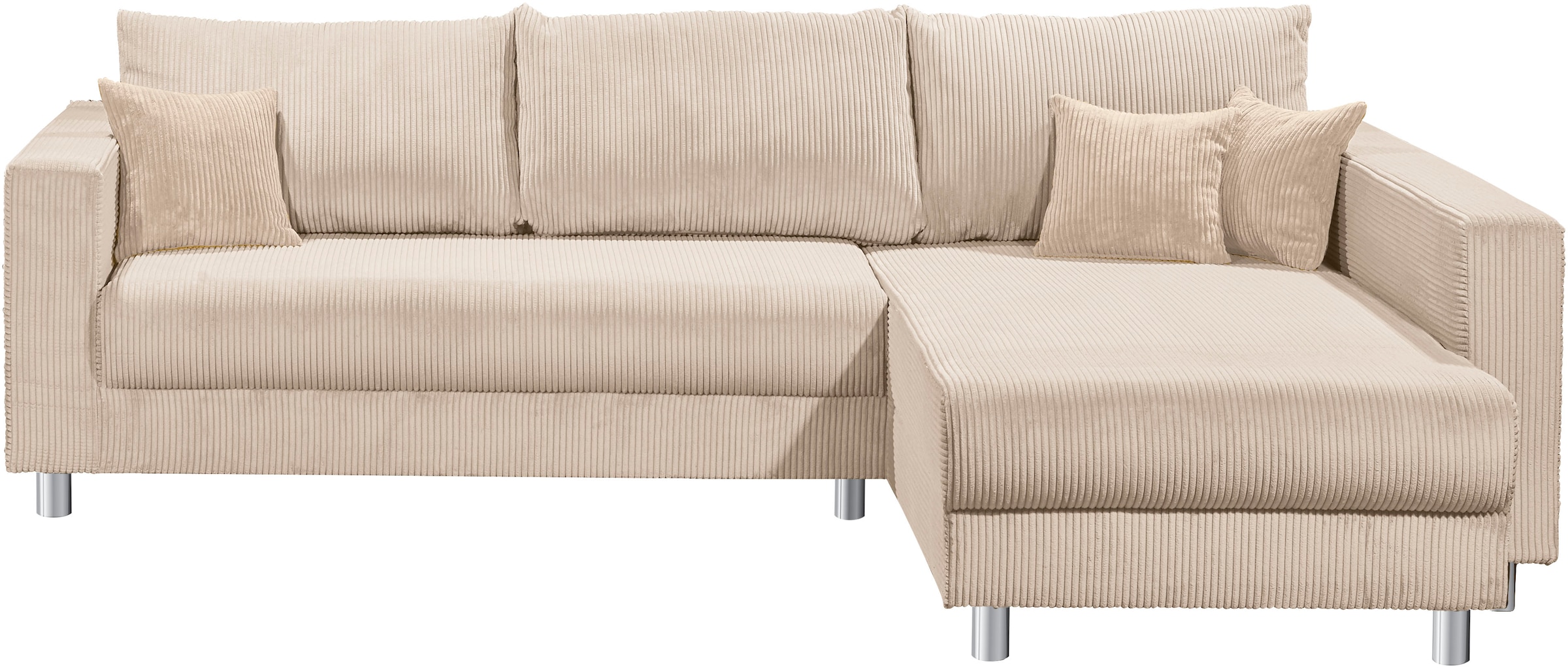 INOSIGN Ecksofa »153«, Inkl. Schlaffunktion und grossen Strauraum