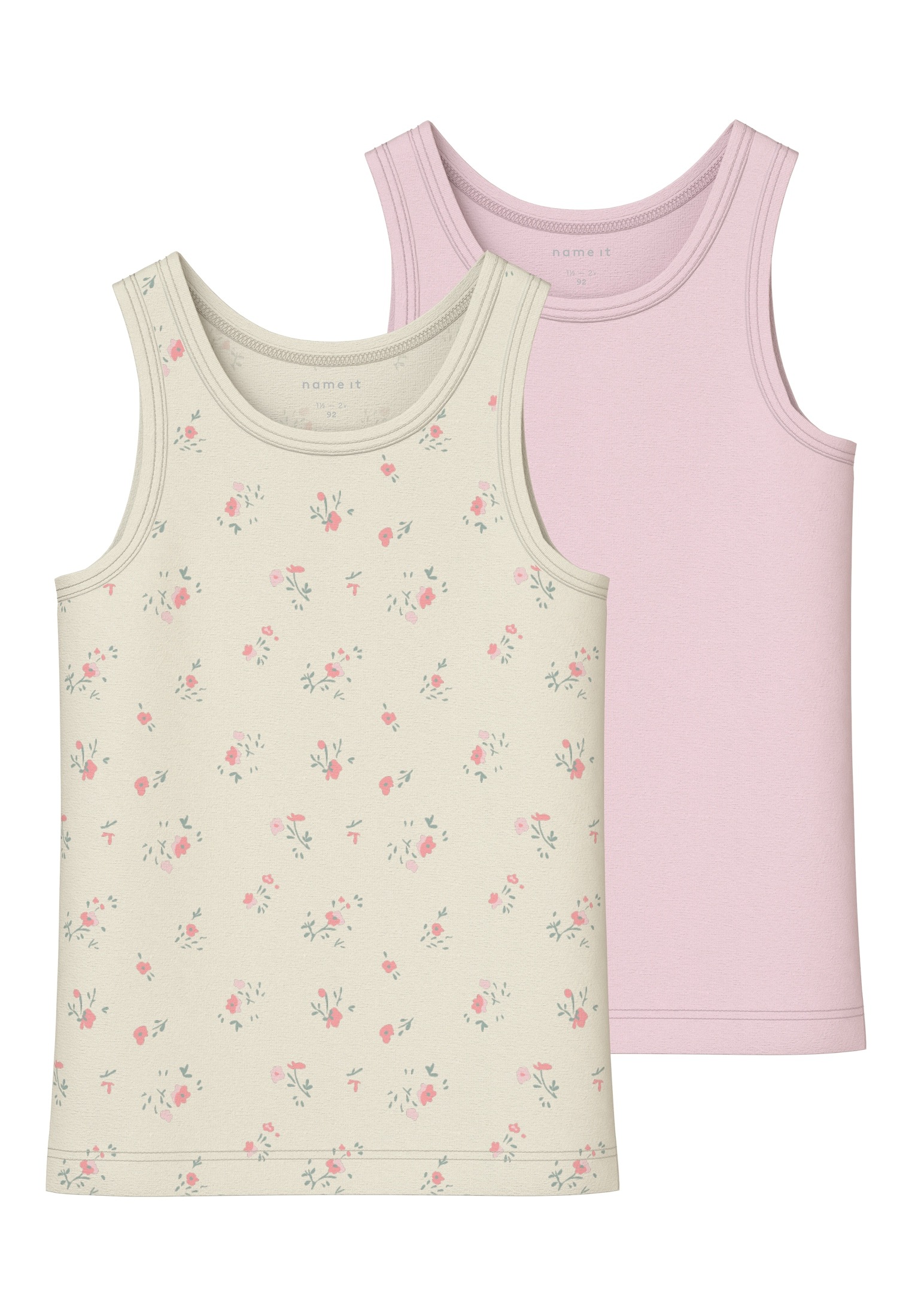 Name It Unterhemd »NMFTANK TOP 2P FLOWER NOOS«, (Packung, 2 St.)
