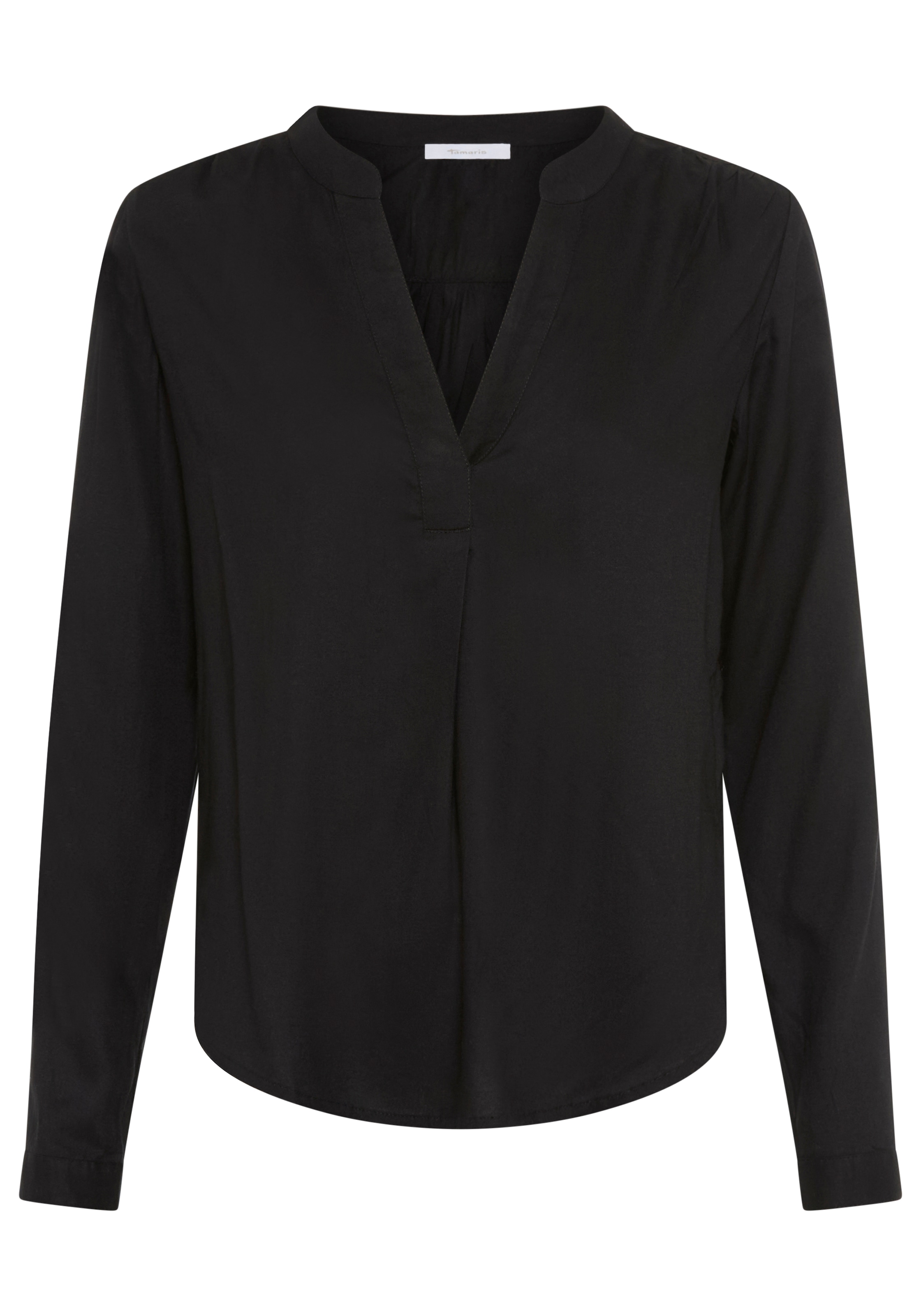 Tamaris Blouse à enfiler mit Krempelärmeln und Taschen