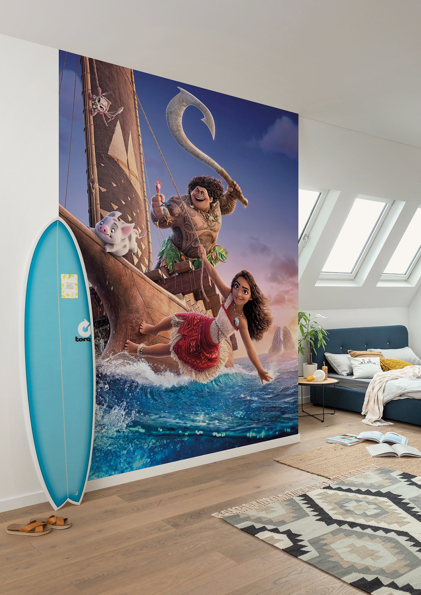 Image of Komar Kindertapete "Disney Moana 2 Feel The Ocean" bedruckt glatt