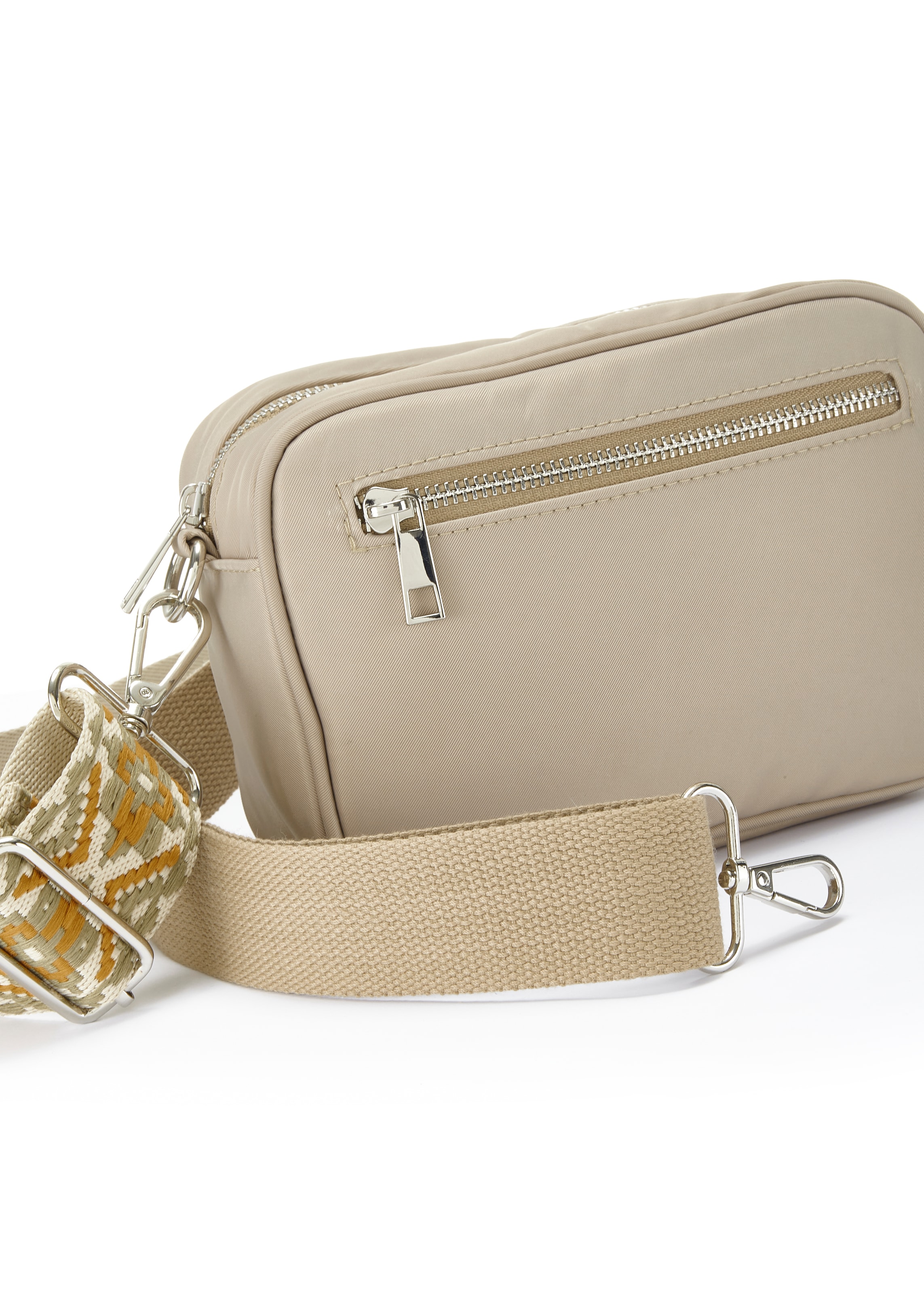 LASCANA Umhängetasche, Handtasche, Crossbody-Bag mit auswechselbaren Schulterriemen VEGAN