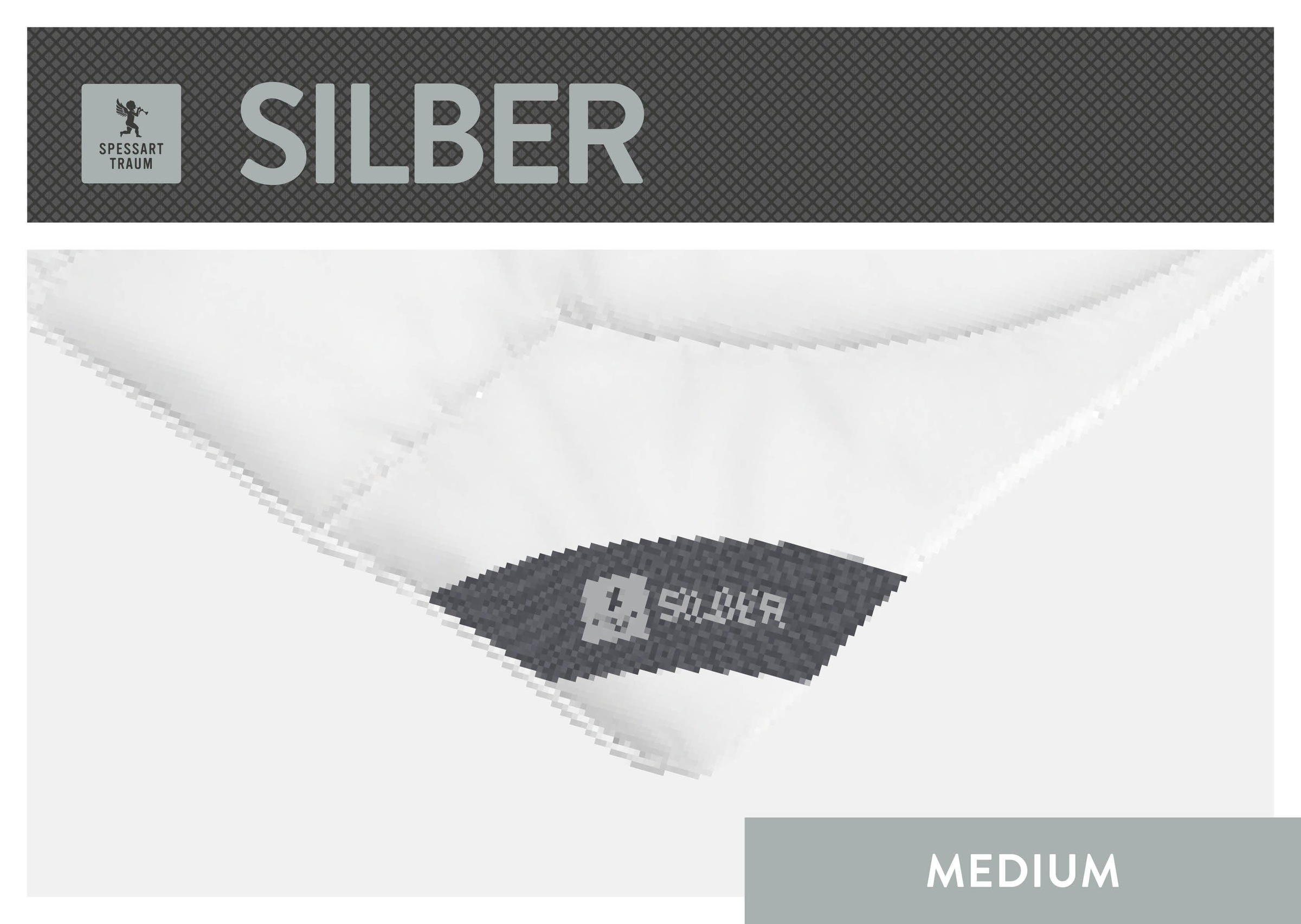 Image of SPESSARTTRAUM Baumwollbettdecke "Silber" leicht 1 Stk. tlg. hergestellt in Deutschland, allergikerfreundlich