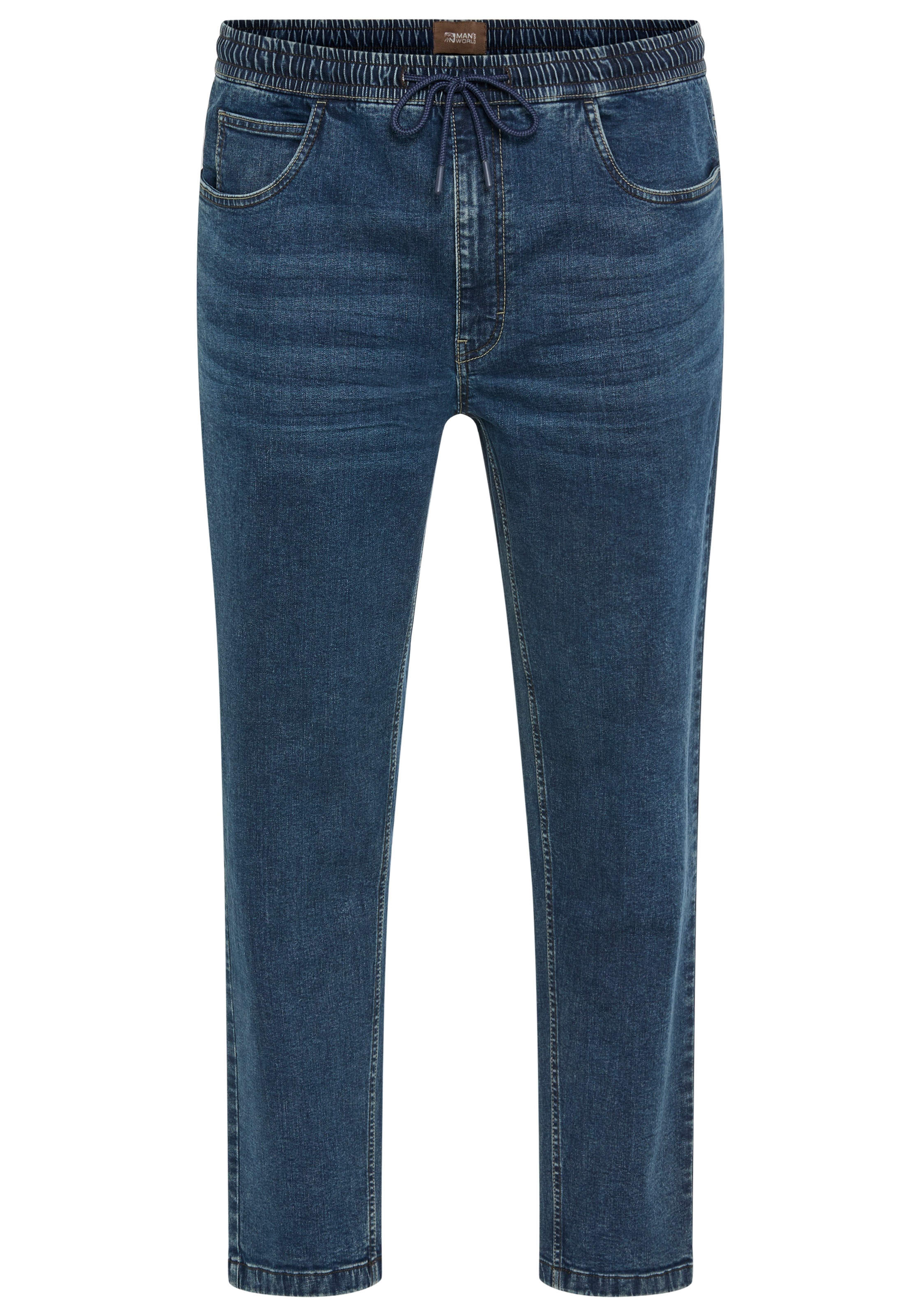Man's World Plus Jeans à enfiler »Grosse Grössen« Jambe droite, coupe régulière, avec cordon de serrage