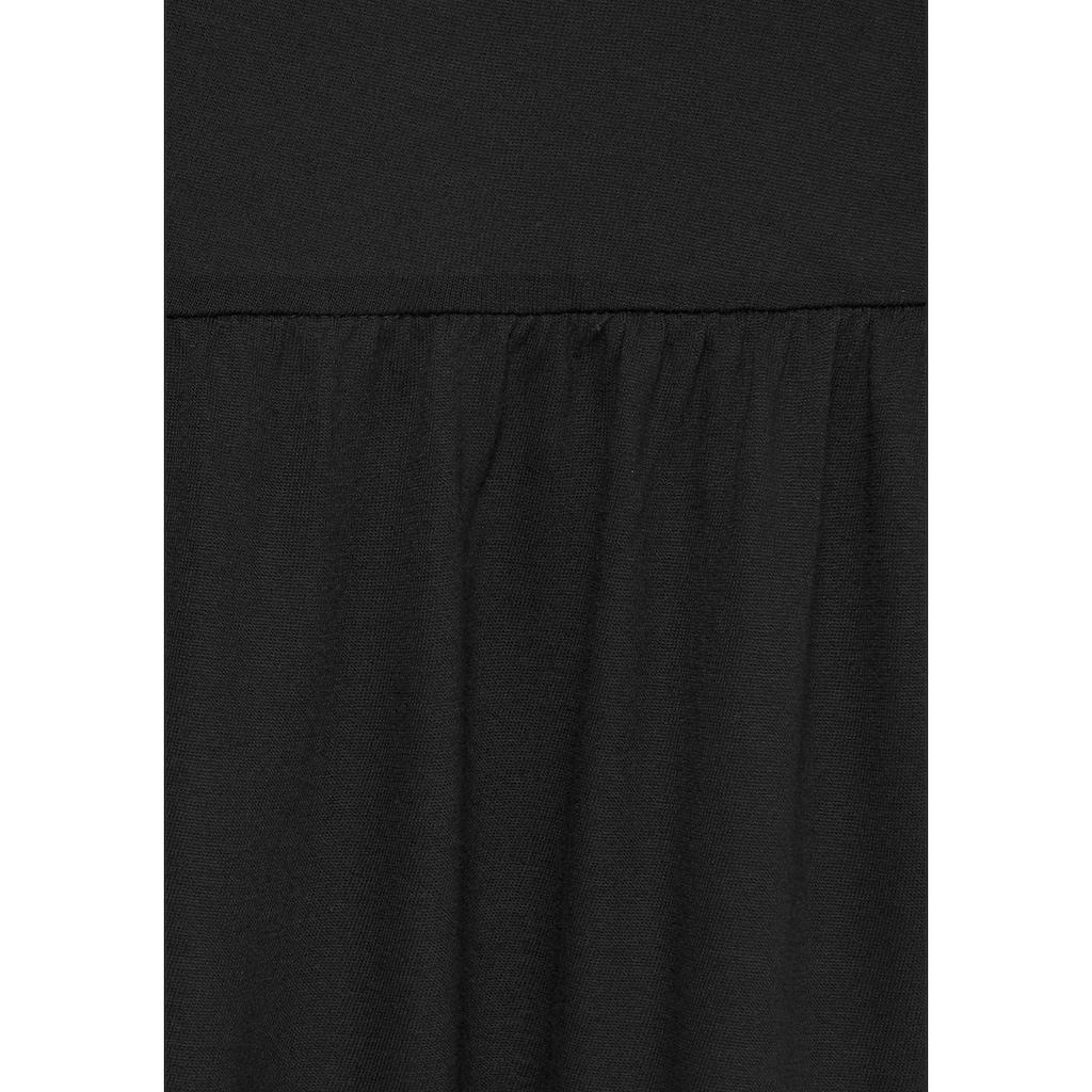 Vivance Jerseykleid, mit Volant in lockerer Passform, Sommerkleid, Strandkleid