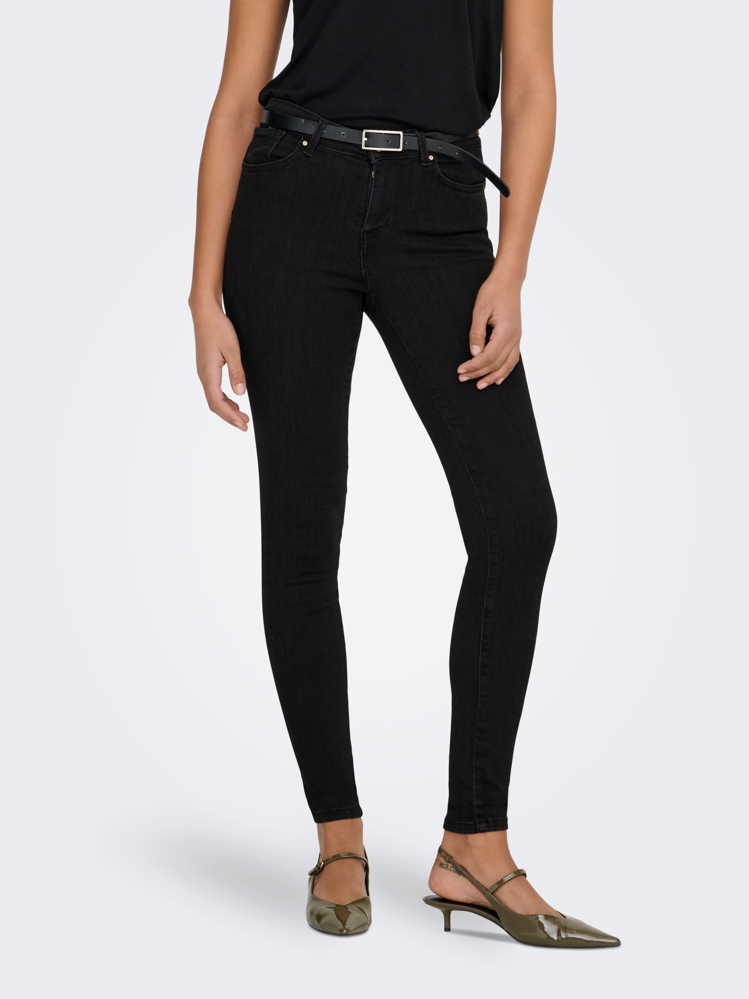 Image of ONLY Skinny-fit-Jeans "ONLPOWER MID PH UP SK DNM REA3659 NOOS" mit Push-up-Effekt