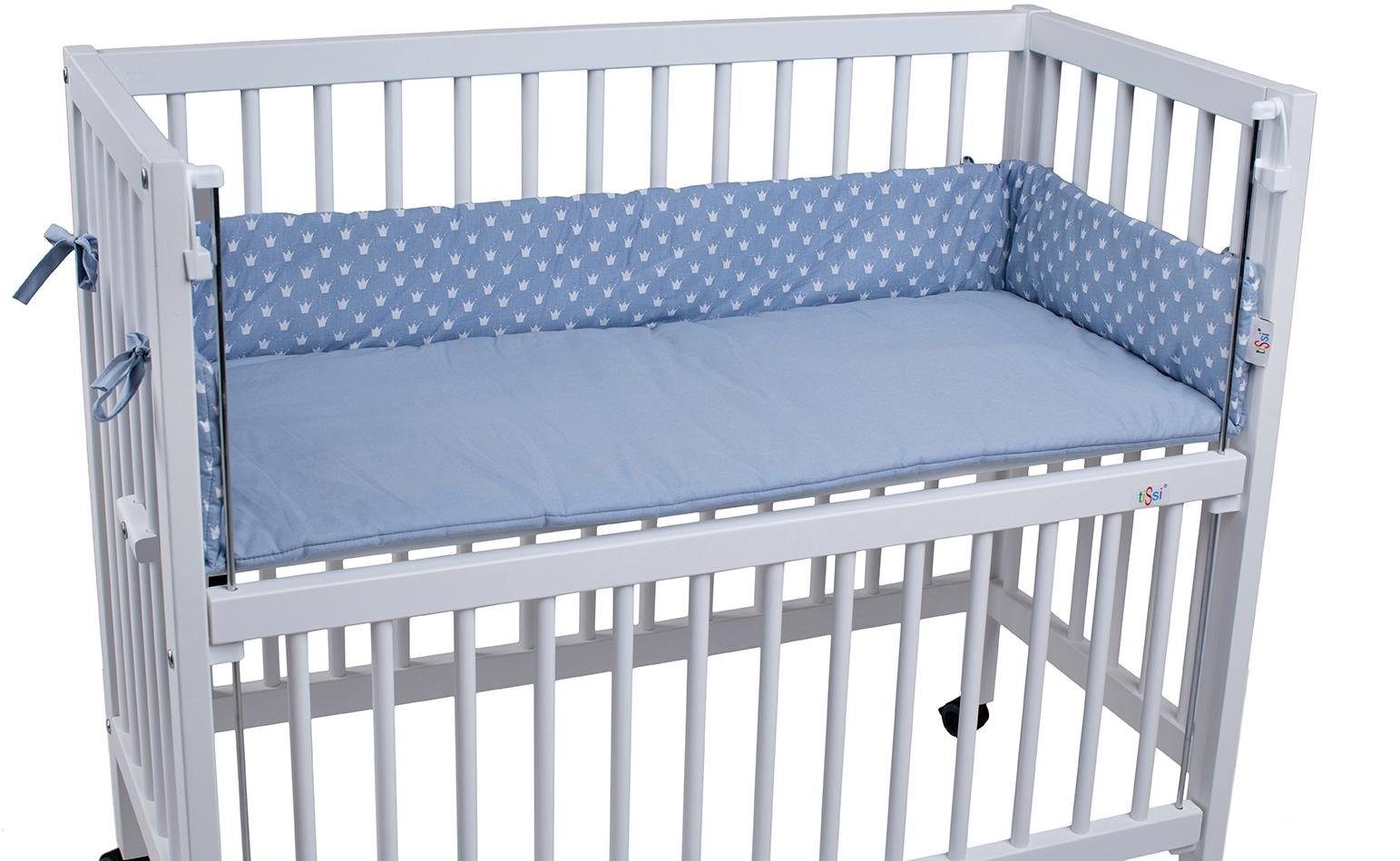 Image of tiSsi® Bettnestchen »Kronen blau«, passend für das tiSsi® Beistellbett bei Ackermann Versand Schweiz