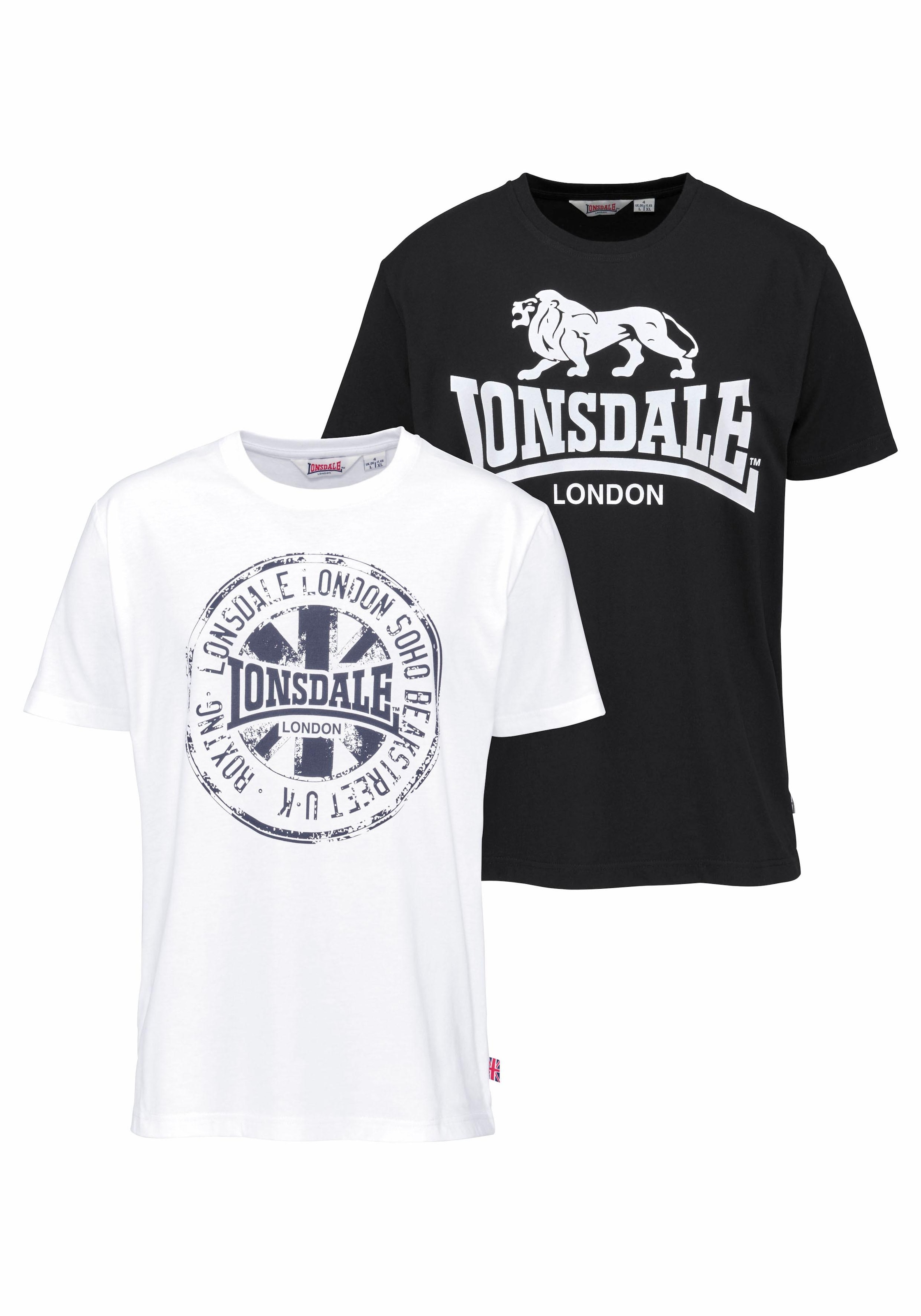 Lonsdale T-Shirt »DILDAWN«, (Packung, 2 tlg., 2er-Pack)