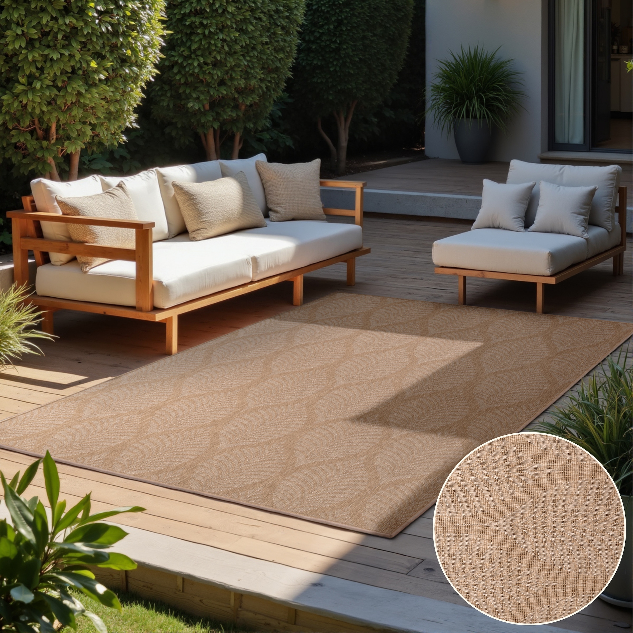 HANSE Home Outdoorteppich »Liora Wendeteppich« rechteckig 5 mm Höhe Läufer, In und Outdoor, Flachgewebe, wetterfest, pflegeleicht, robust