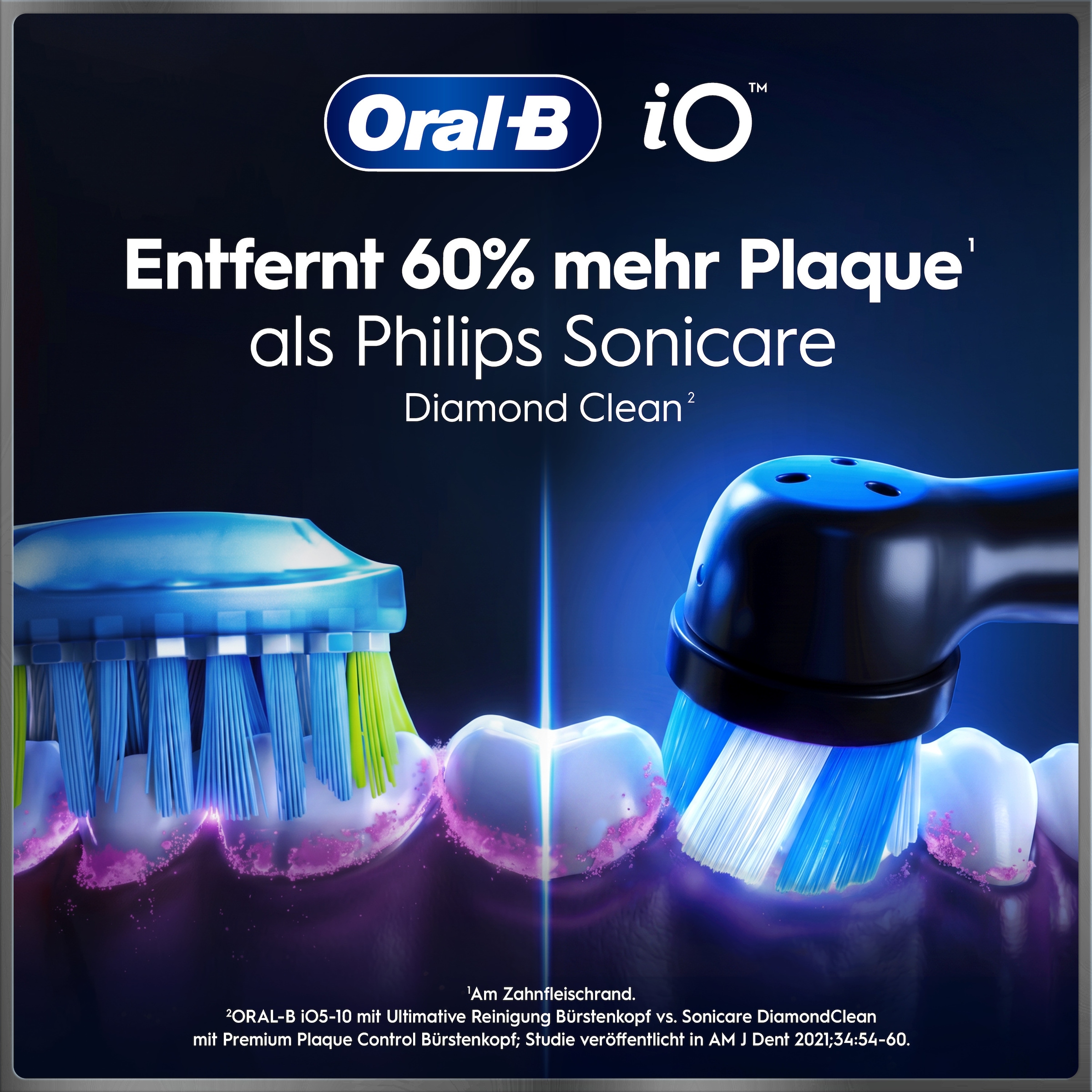 Oral-B Brosse à dents électrique »iO Series 10« 1 cuis Aufsteckbürsten incl. 1 brosse à fixer, station de charge rapide iO Sense, étui de voyage pour charge