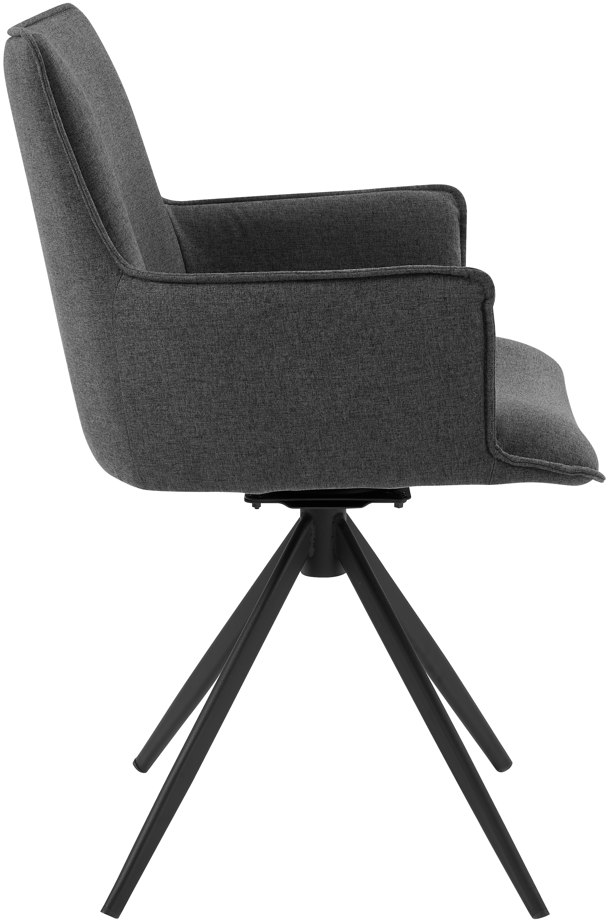 GOODproduct Drehstuhl »Amoreve« (Set) 2 Stk.hochwertiger Strukturstoff, ergonomisches Design, Metallgestell