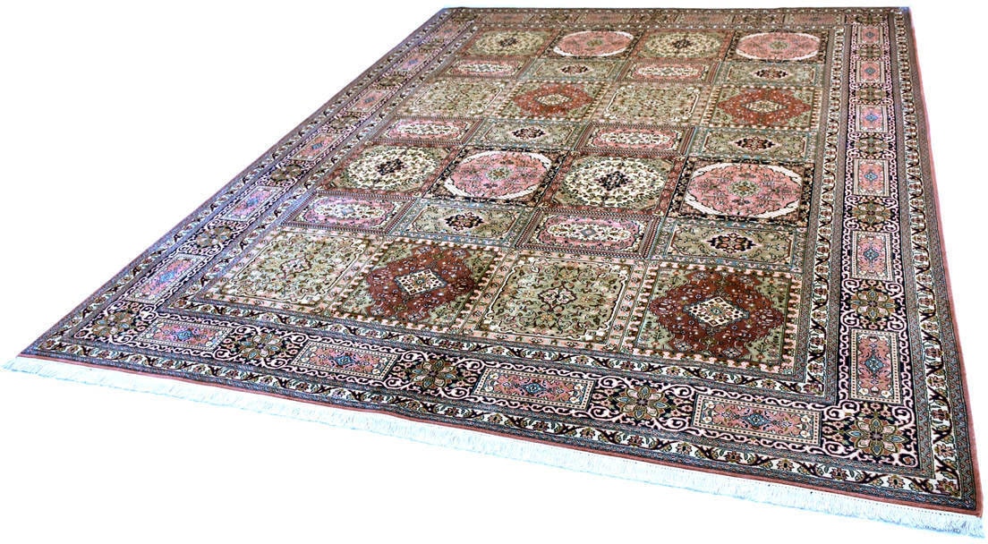 Image of Kayoom Seidenteppich »Boxes 6298«, rechteckig, 10 mm Höhe, Einzelstück mit Zertifikat, Wohnzimmer bei Ackermann Versand Schweiz