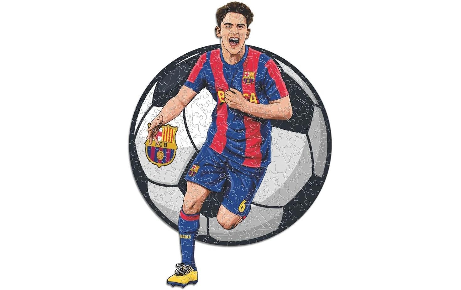   Puzzle »Iconic FC Barcelona – Gavi« Holzart: Birke (Herkunftsland: China)