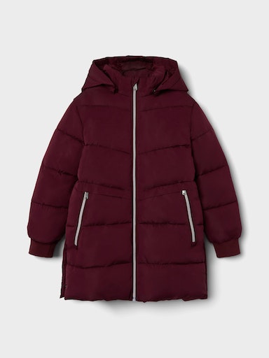 Steppjacke »NKFMUSIC LONG PUFFER JACKET TB«, mit Kapuze