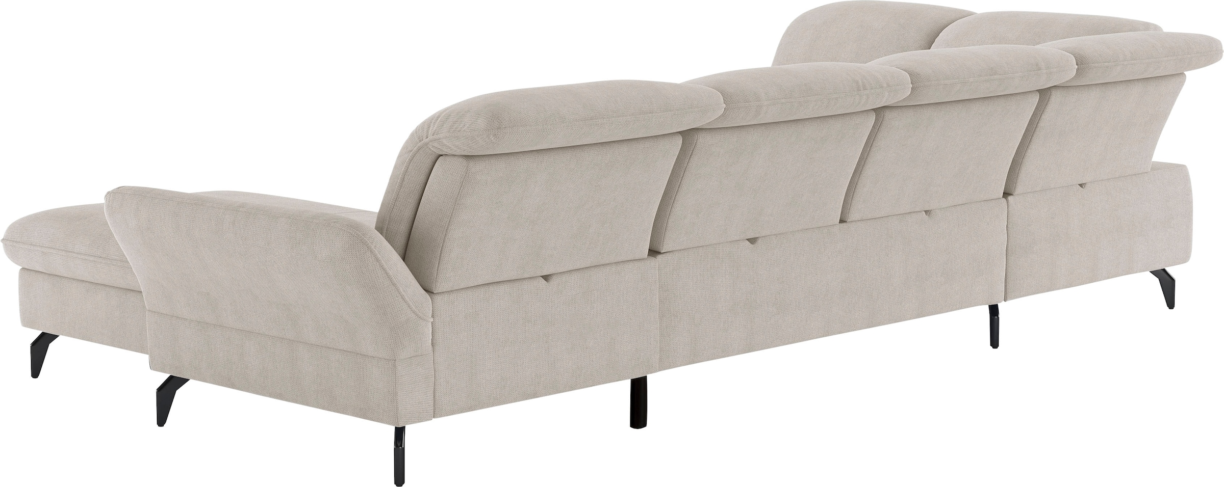 sit&more Wohnlandschaft »Leandro U-Form«, Wahlweise mit Bett-, Kopfteil - und Armlehnfunktion, sowie Bettkasten