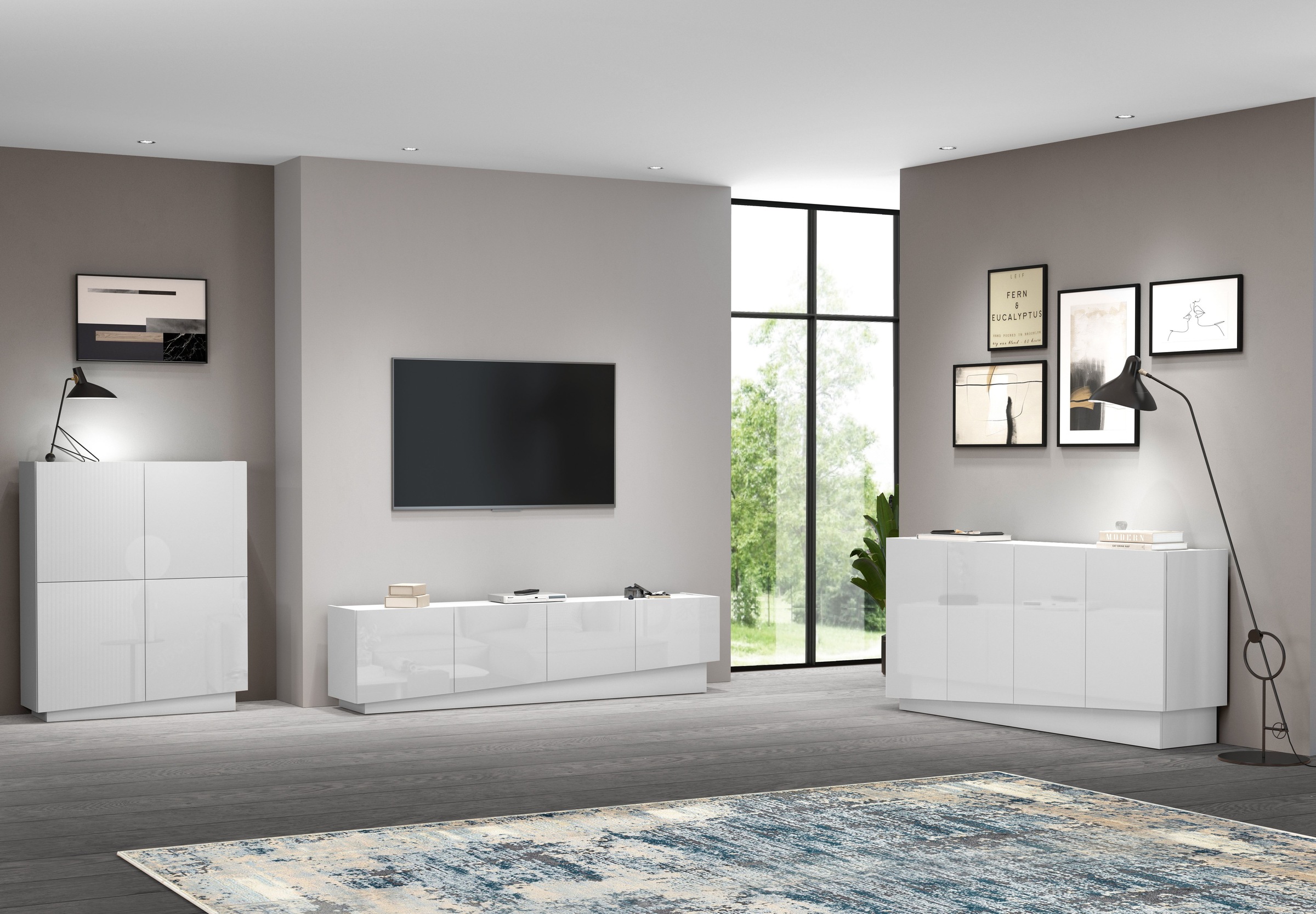 INOSIGN Sideboard »VELA, Sideboard, Breite 160 cm, Design mit schrägen Türen« 1 Stk. tlg. Made in Italy, Masse-B/T/H: 160x35x75,Sideboard, Anrichte, Kommode