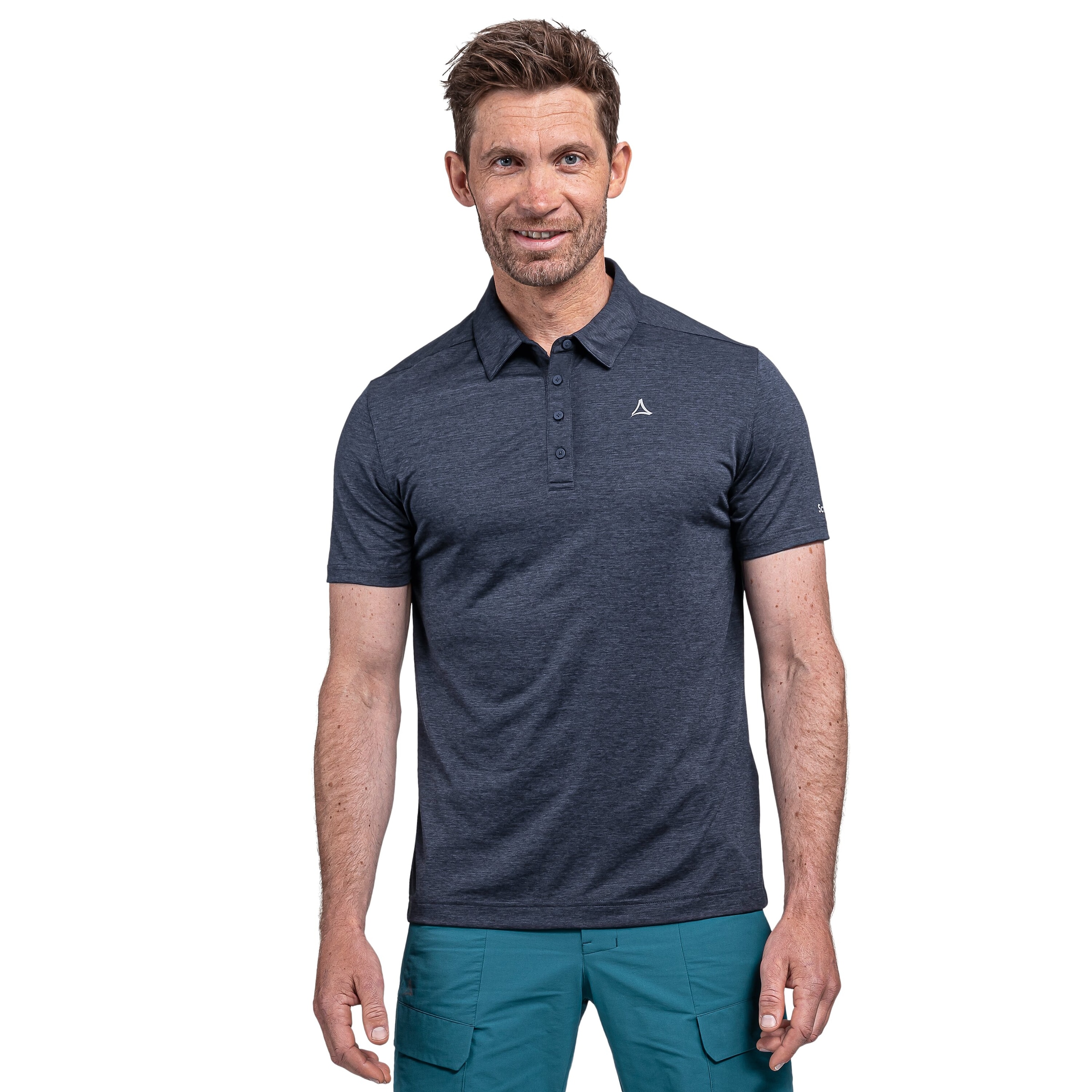 Image of Schöffel Poloshirt "CIRC Polo Shirt Tauron M" sportliche Passform, kurze Ärmel, für Trekking und Outdoor