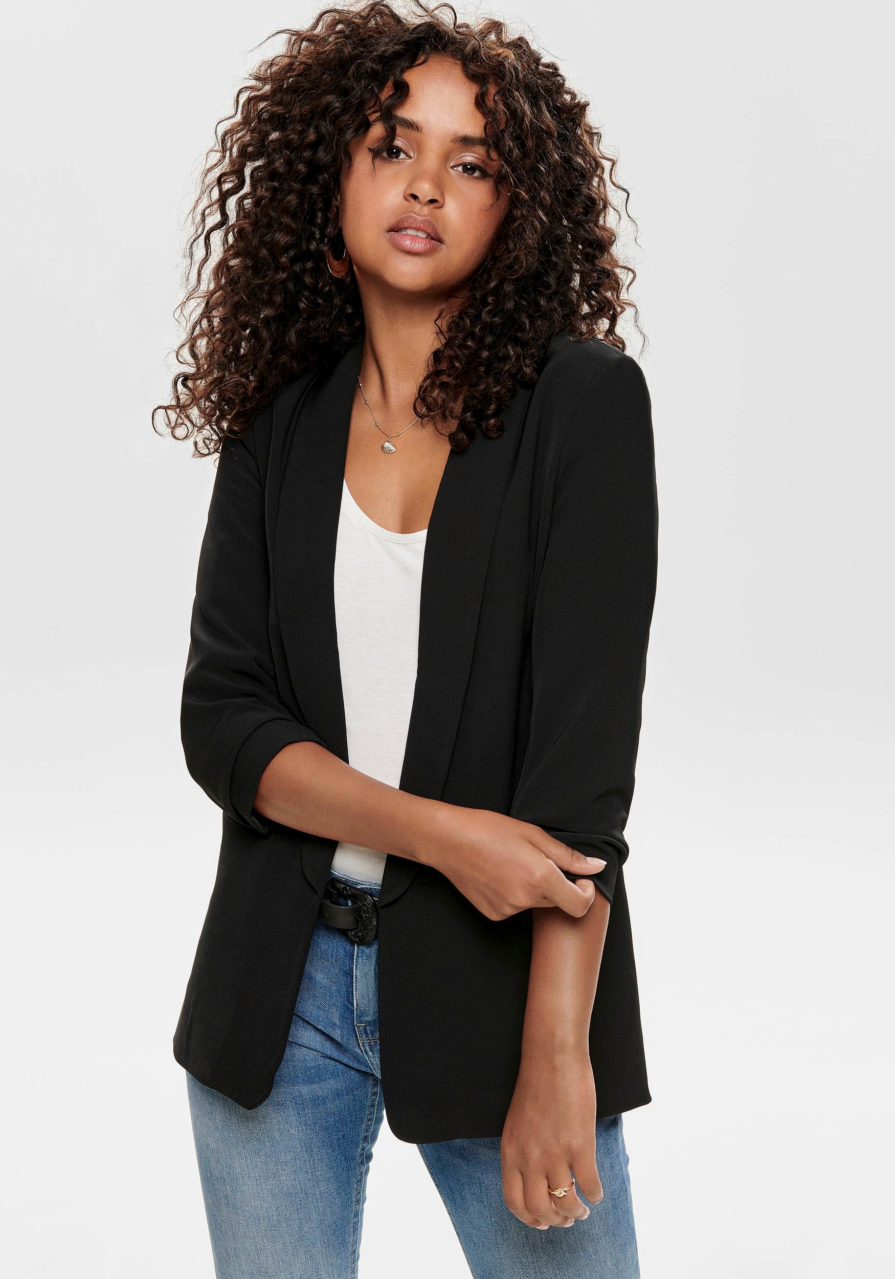 Image of ONLY Kurzblazer "ONLELLY 3/4 LIFE BLAZER TLR NOOS" Materialmix, regular fit