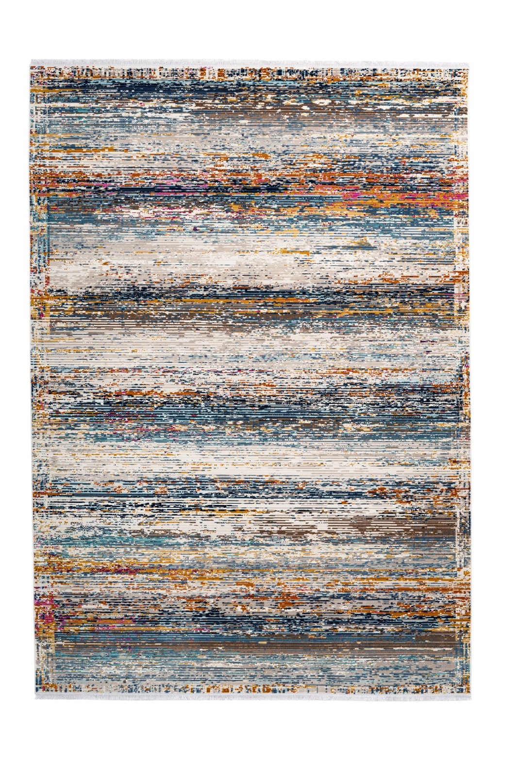 me gusta Teppich »Anouk 825«, rechteckig, 3,5 mm Höhe, Modernes Design, verwischene Farbstreifen, pflegeleicht