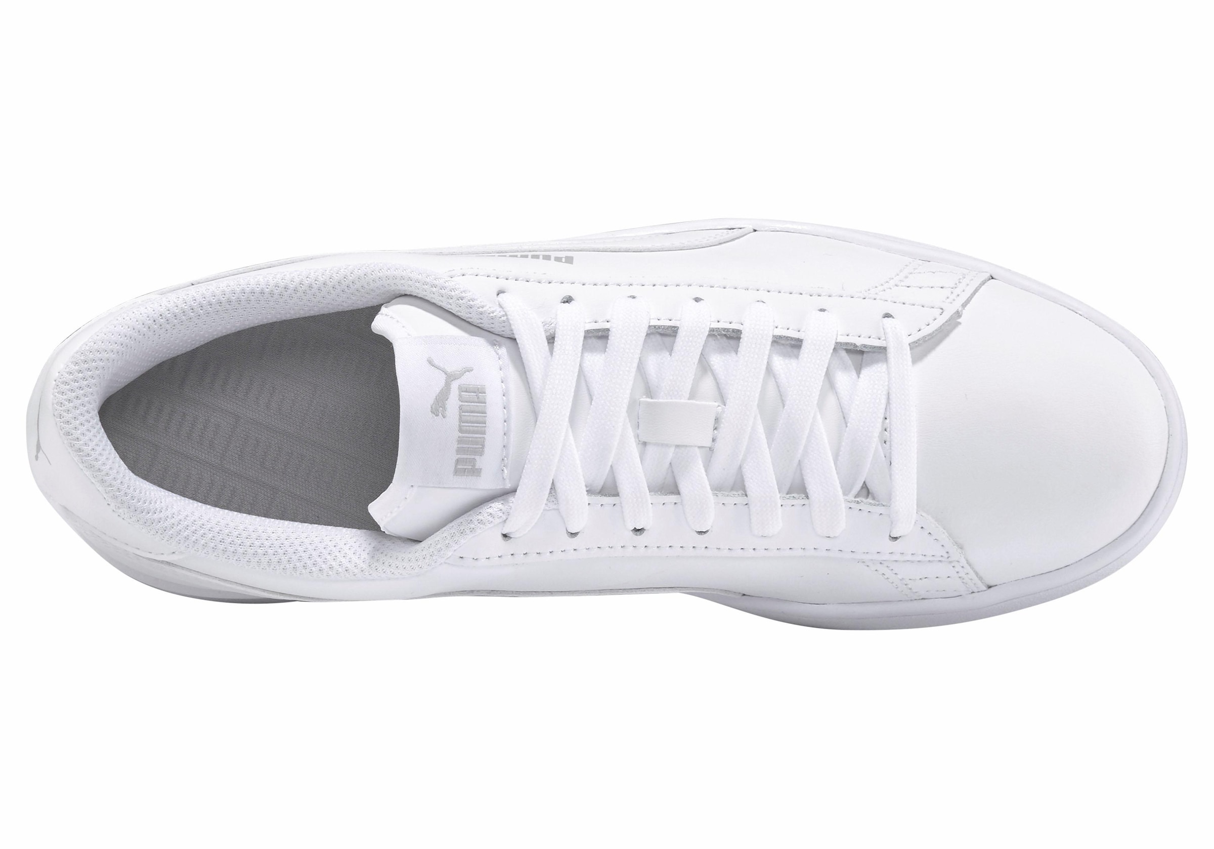 PUMA Sneakers »SMASH V2 L«  atmungsaktives Obermaterial aus Leder und Synthetik, Schnürung