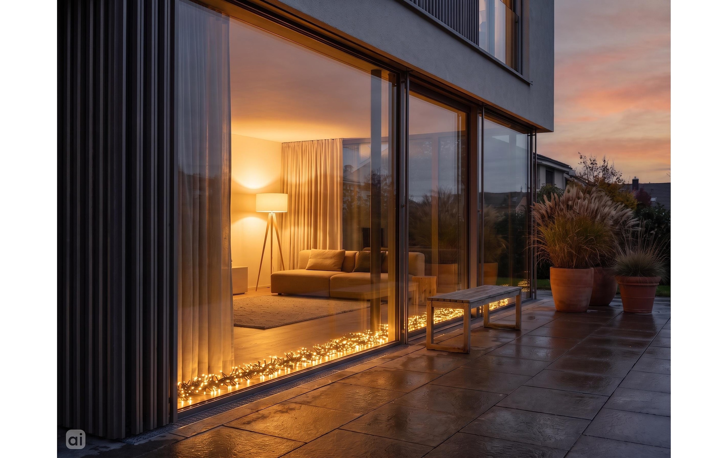 Cocon Lichterkette »Lichterkette Fenstersims, 720 LEDs Warmweiss, 9.3 m«
