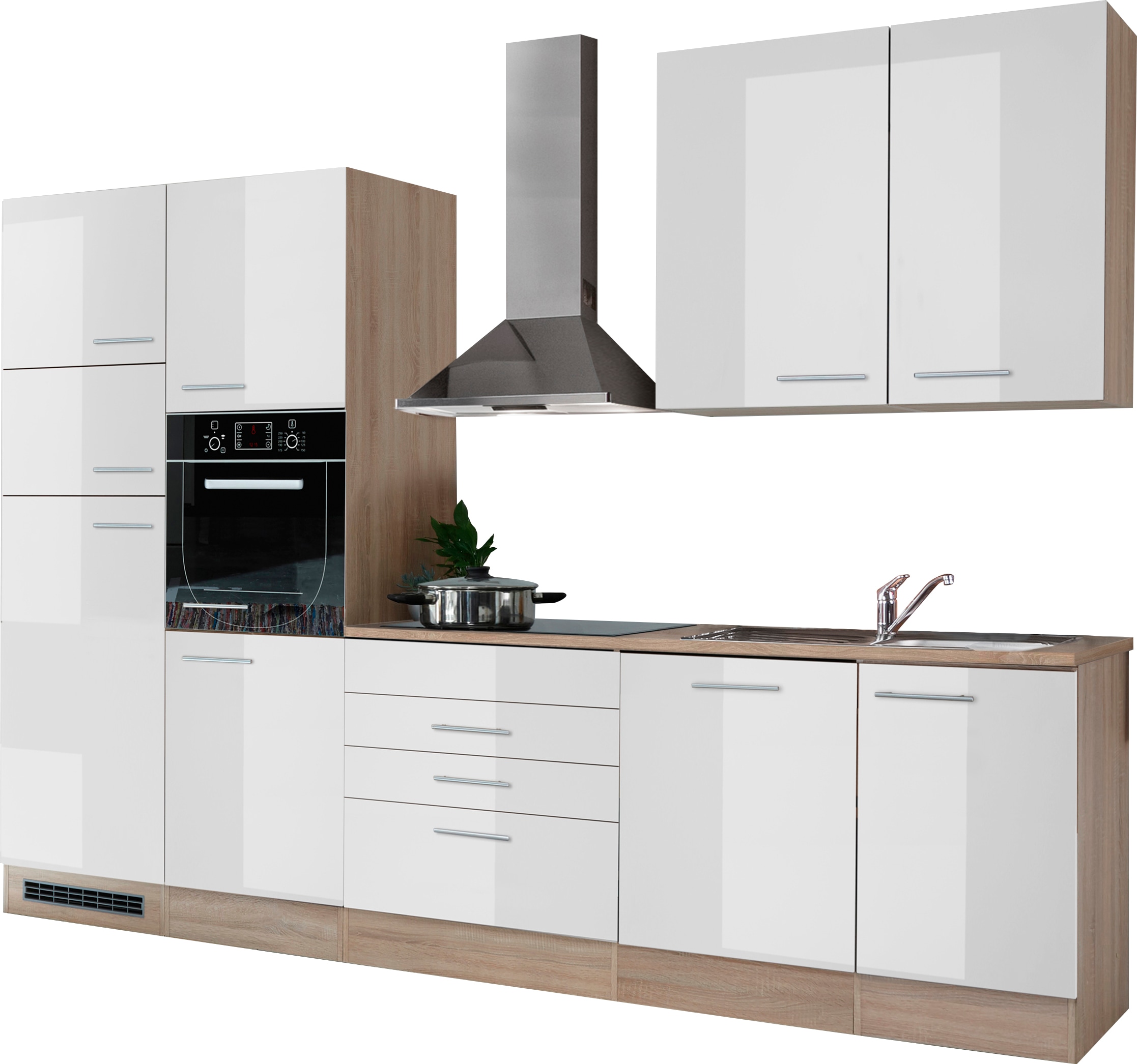 BASIC by Balculina Küchenzeile »Laurel« Set,  ohne E-Geräte, Breite 310 cm