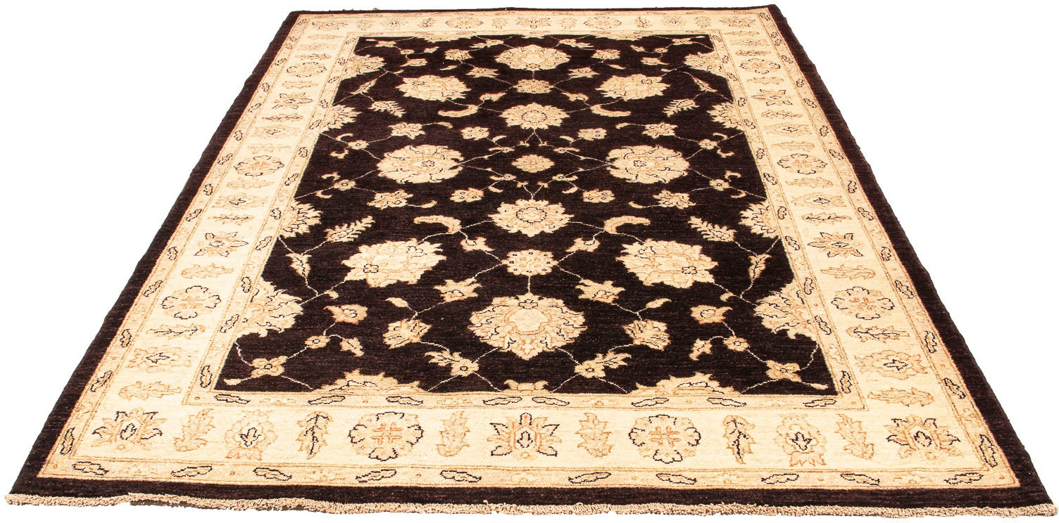 Image of morgenland Orientteppich »Ziegler - 256 x 170 cm - dunkelbraun«, rechteckig, 6 mm Höhe, Wohnzimmer, Handgeknüpft, Einzelstück mit Zertifikat bei Ackermann Versand Schweiz