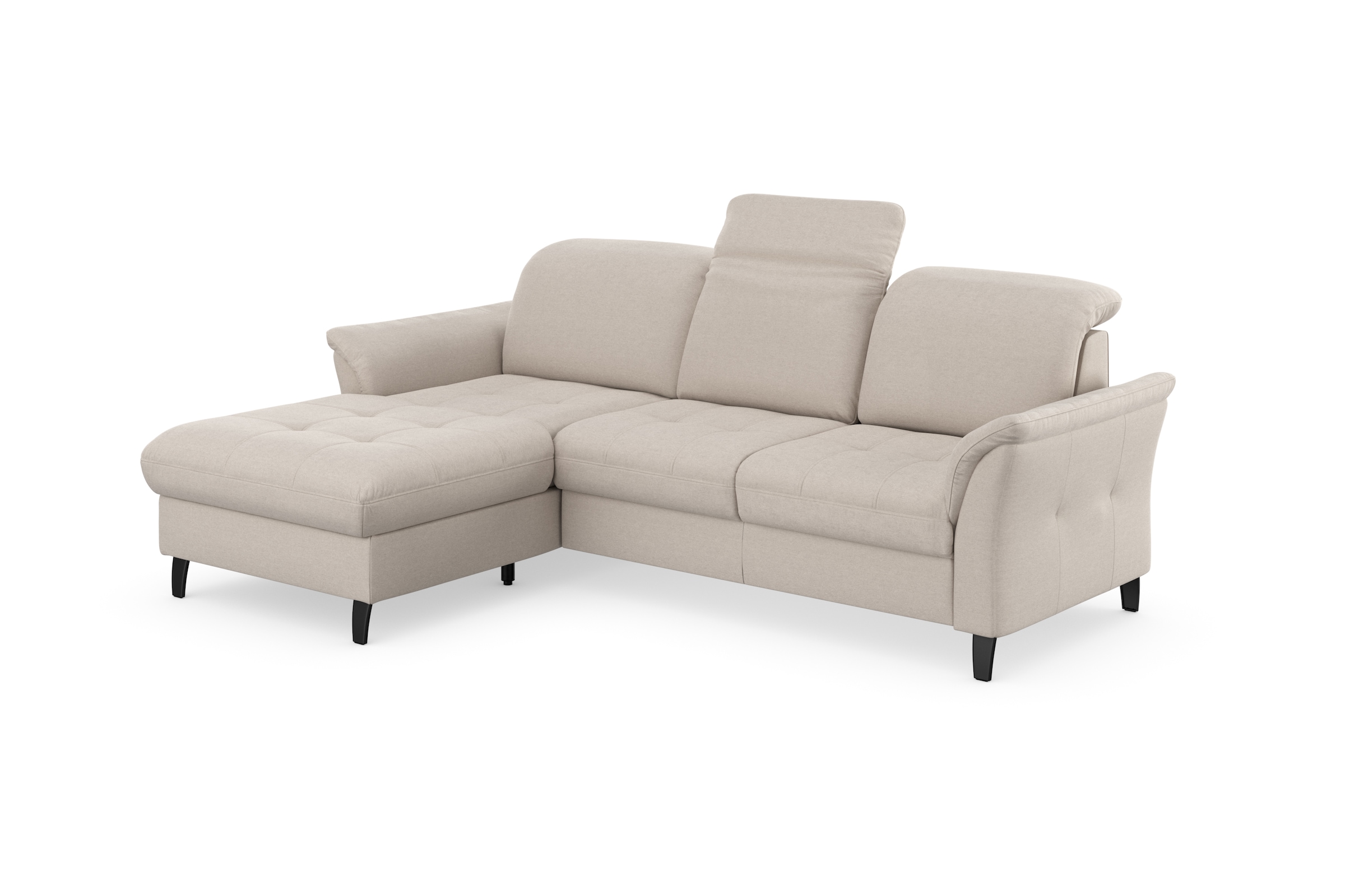 sit&more Ecksofa »Maggiore L-Form«, wahlweise mit Kopfteilverstellung, Bettfunktion und Bettkasten