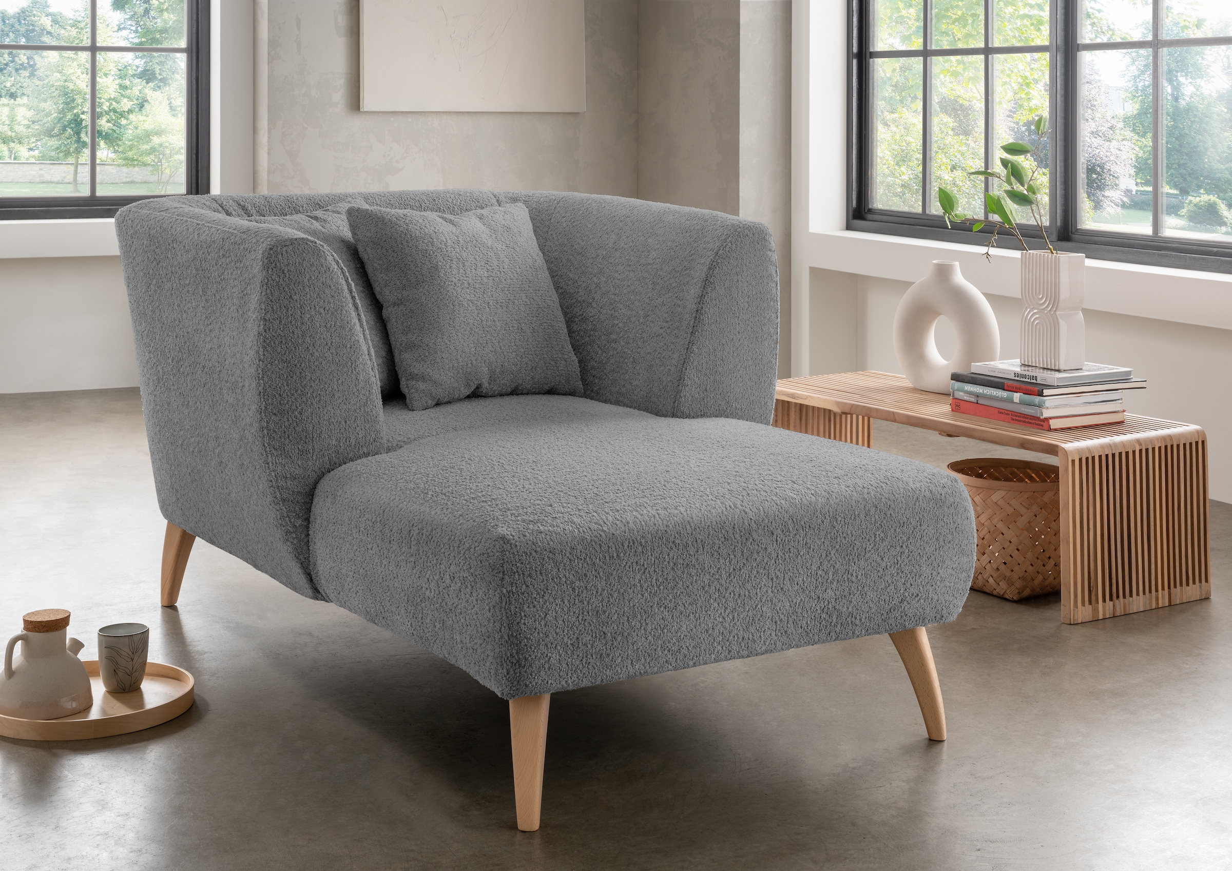 Home affaire Fauteuil de relaxation »Lazio modern und bequem, schmale Armlehnen, tolle Detailverarbeitung«