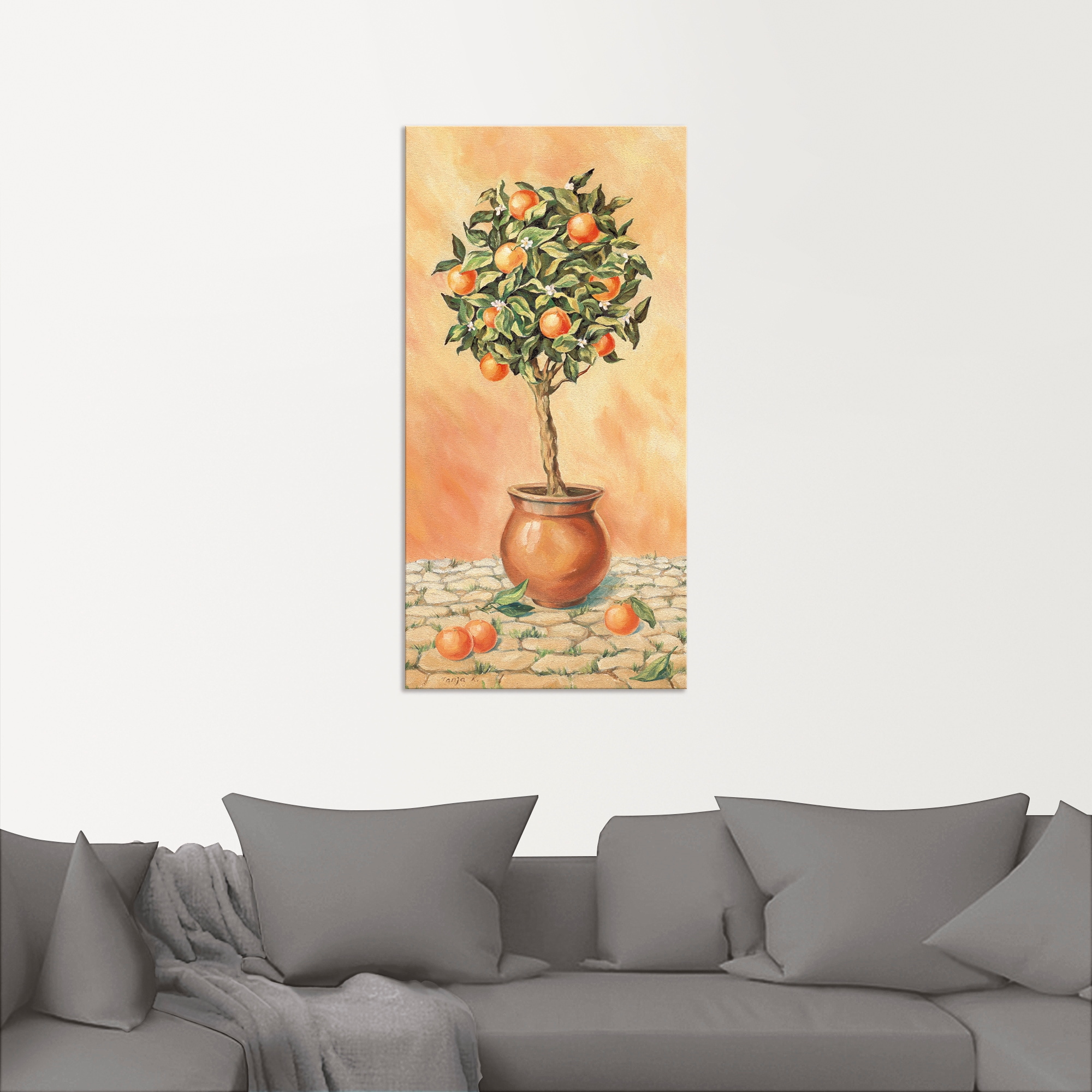 Artland Wandbild »Orangenbaum I«, Pflanzen, (1 St.), als Alubild, Outdoorbild, Leinwandbild, Wandaufkleber, versch. Grössen
